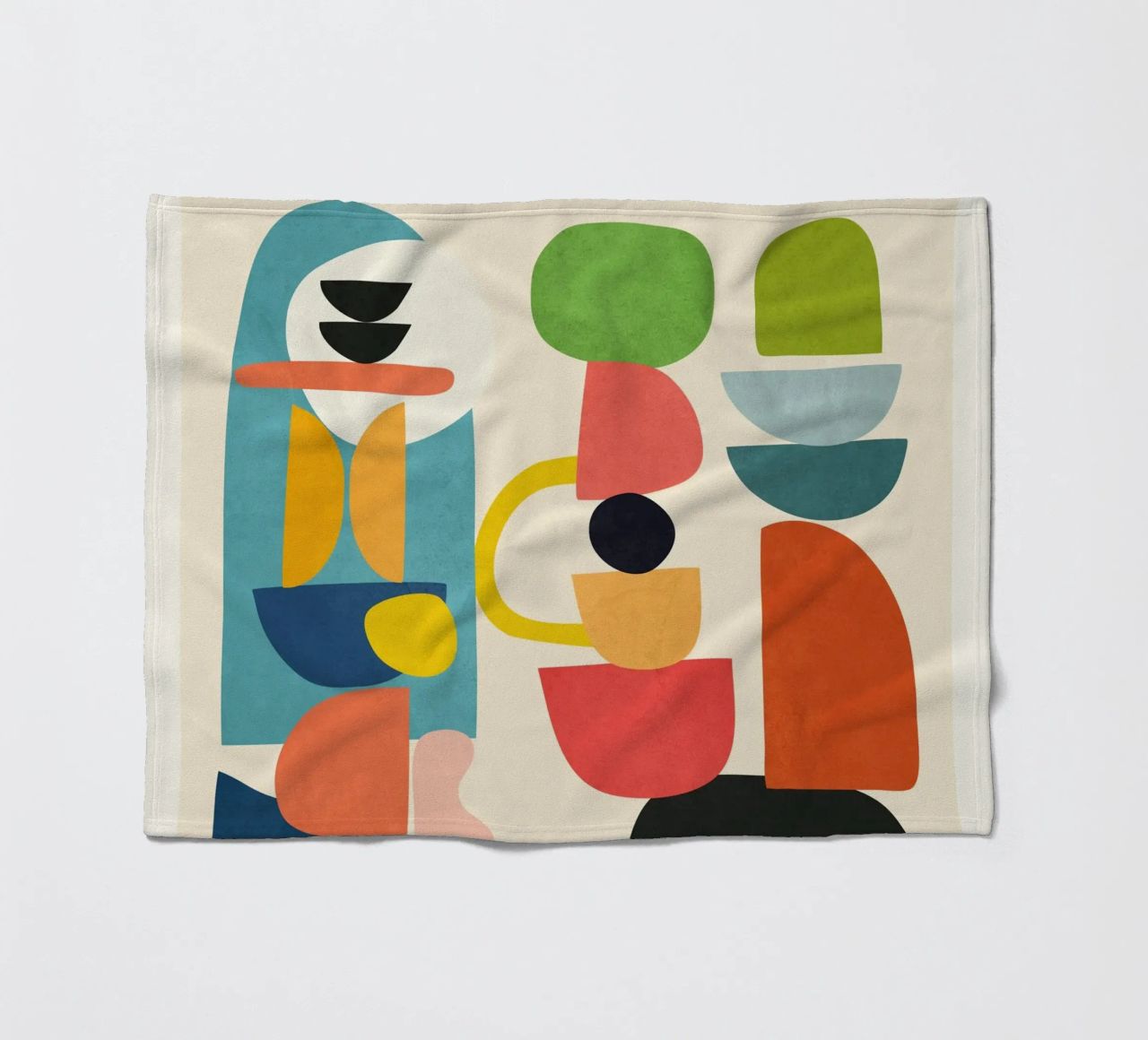 Minimal Abstract Shapes Art 3 coperta in pile da Flow Line