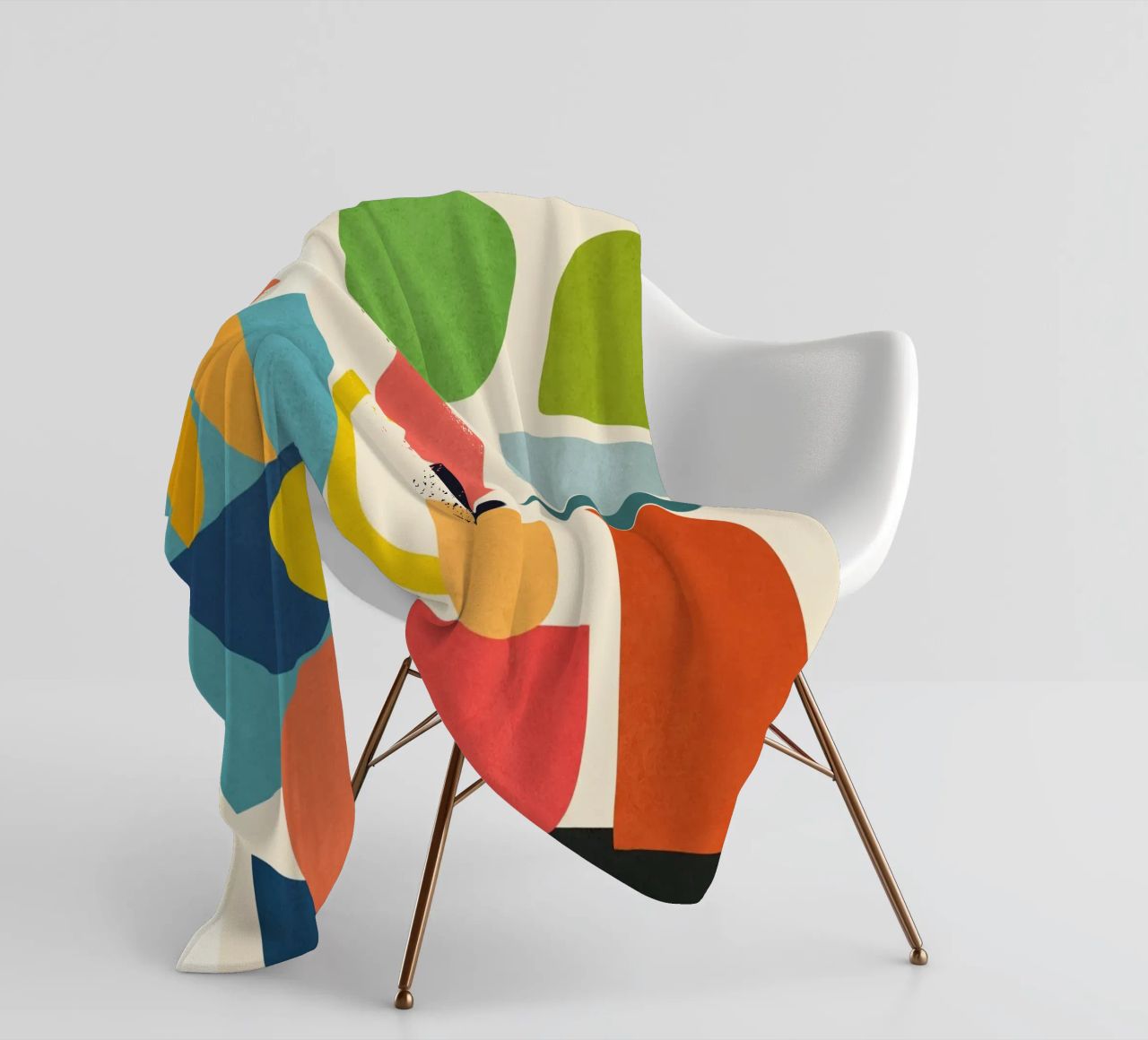 Minimal Abstract Shapes Art 3 coperta in pile da Flow Line