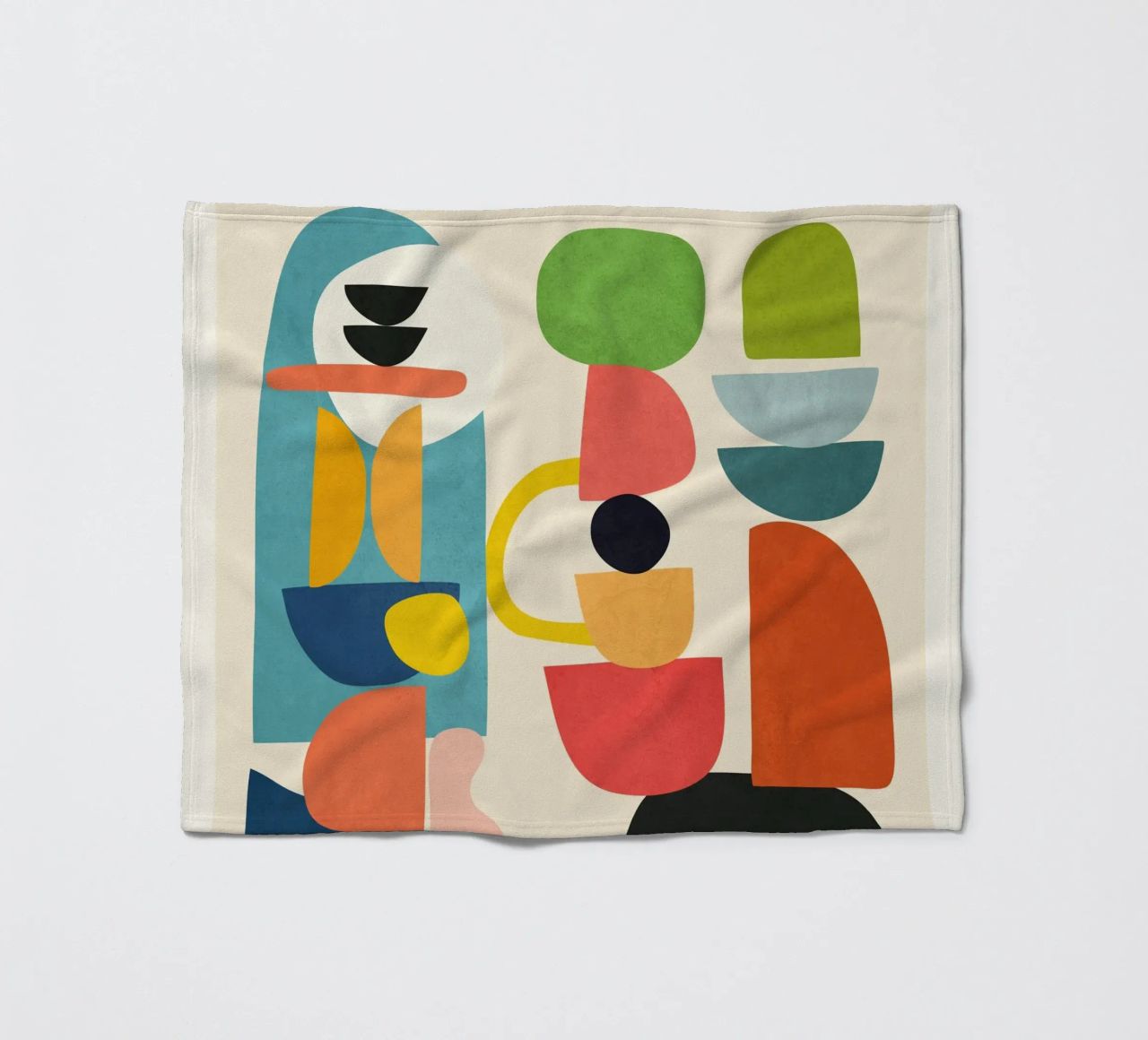 Minimal Abstract Shapes Art 3 coperta in pile da Flow Line
