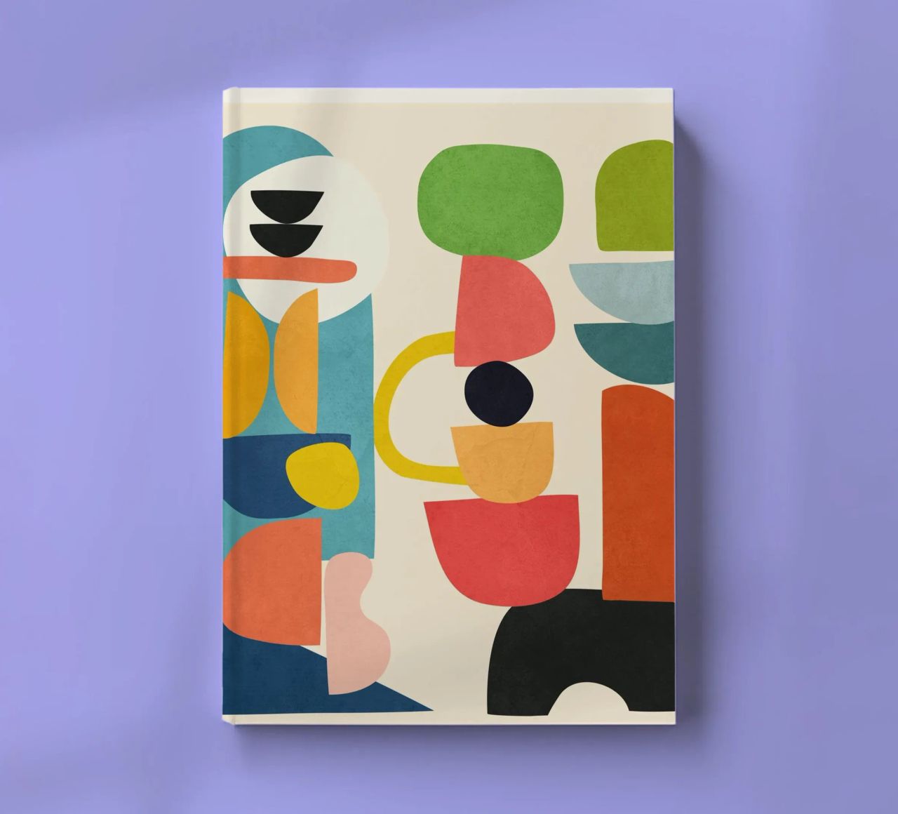 Minimal Abstract Shapes Art 3 notebook by Flow Line
