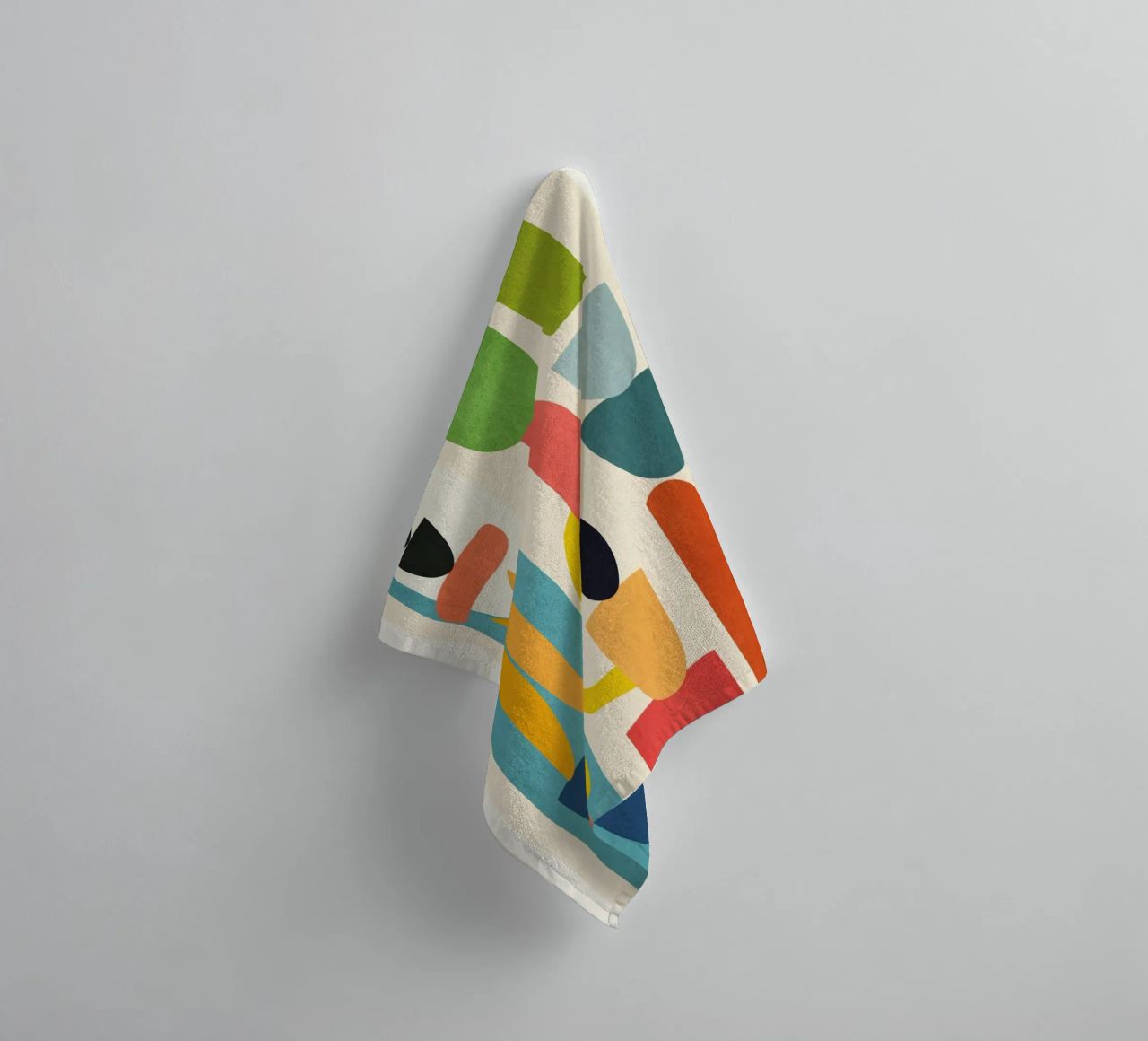 Minimal Abstract Shapes Art 3 asciugamano da bagno da Flow Line