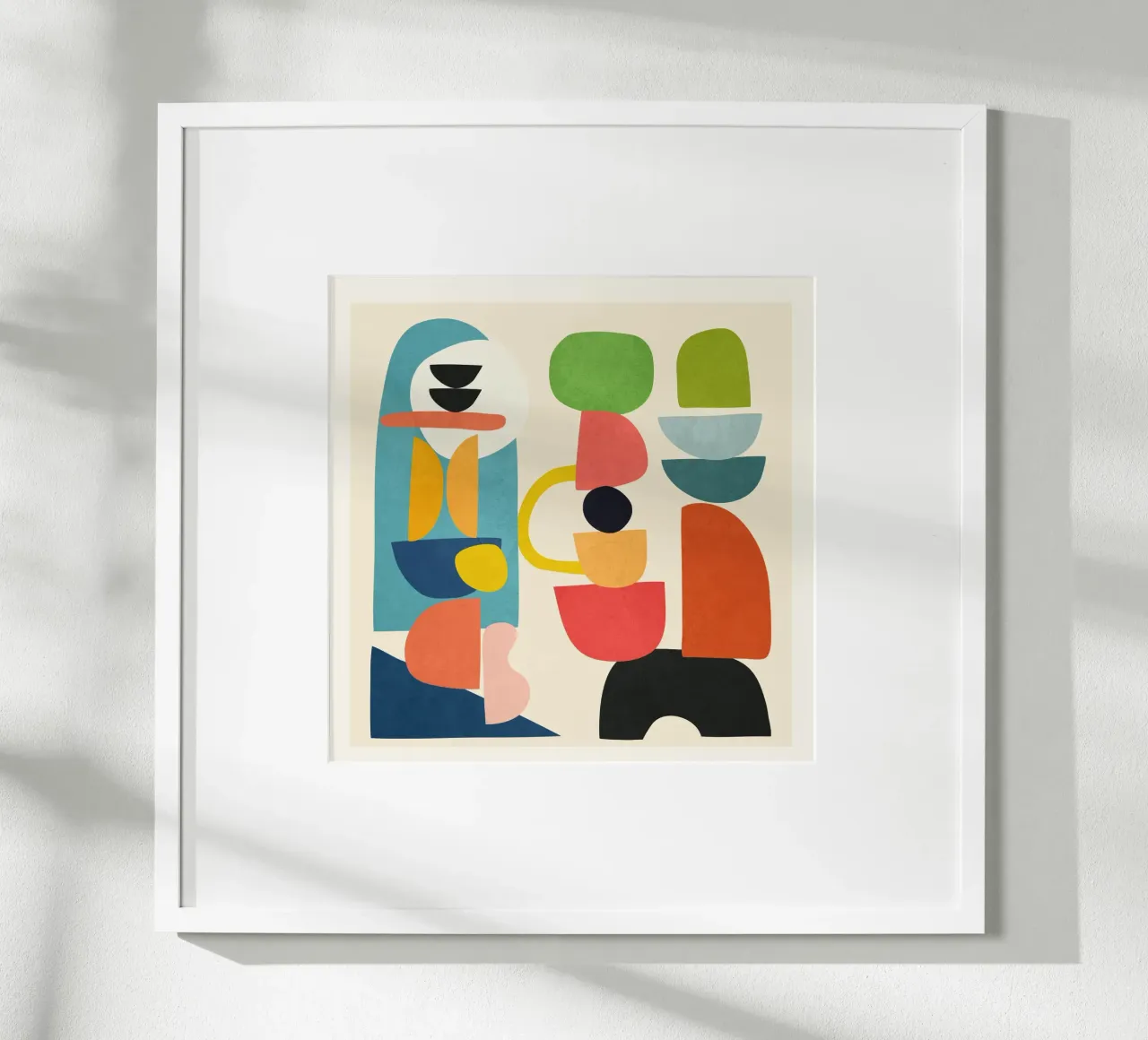 Minimal Abstract Shapes Art 3 carta hahnemühle da Flow Line