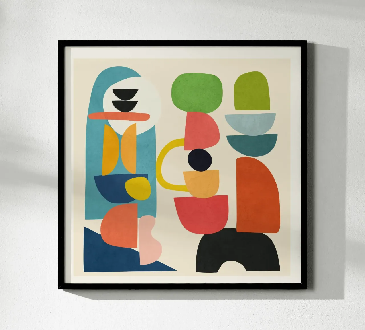 Minimal Abstract Shapes Art 3 carta hahnemühle da Flow Line