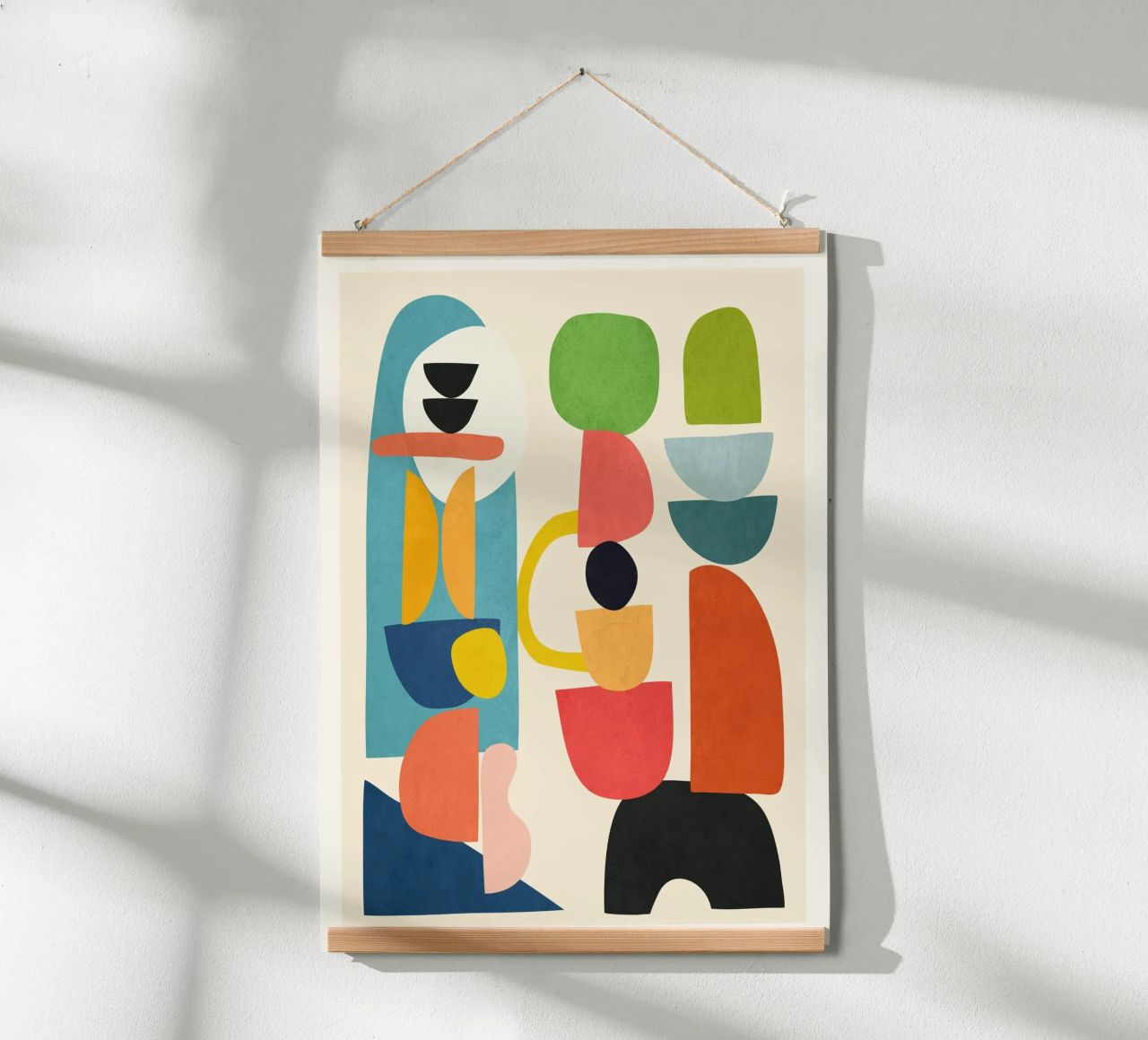 Minimal Abstract Shapes Art 3 Poster von Flow Line
