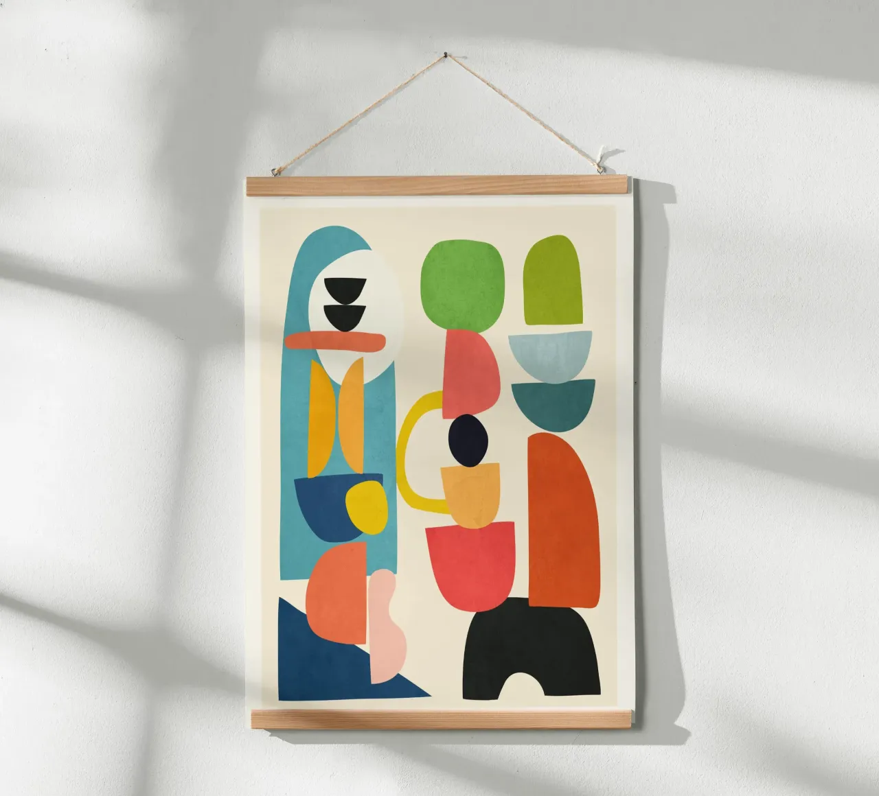 Minimal Abstract Shapes Art 3 carta hahnemühle da Flow Line