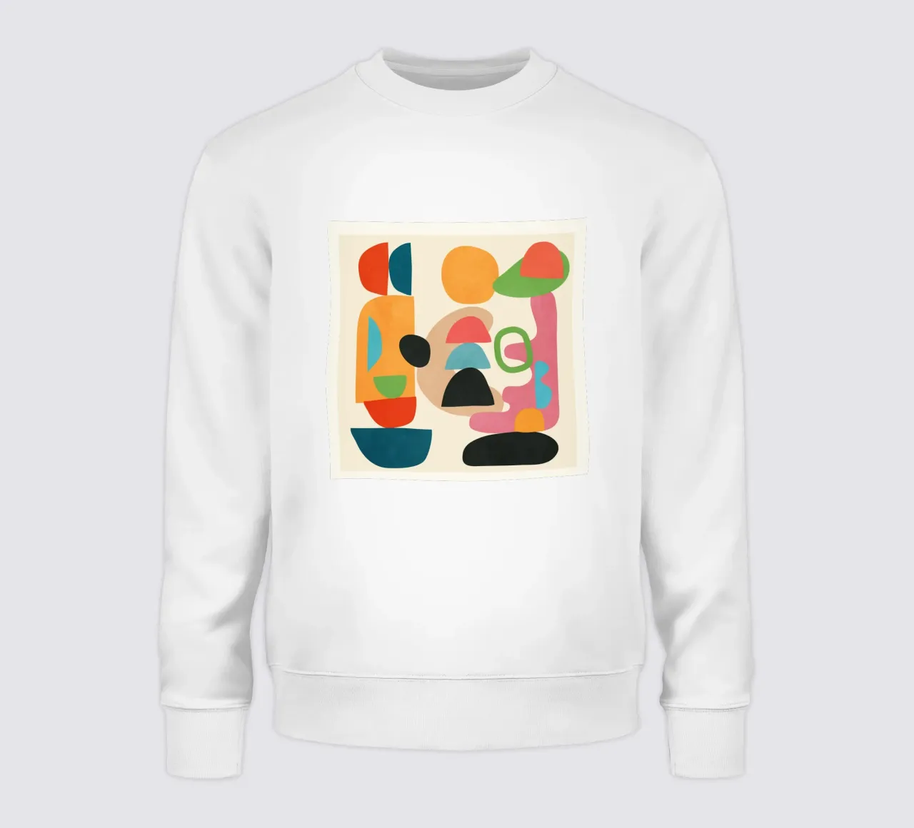 Minimal Abstract Shapes Art 5 sweatshirt van Flow Line