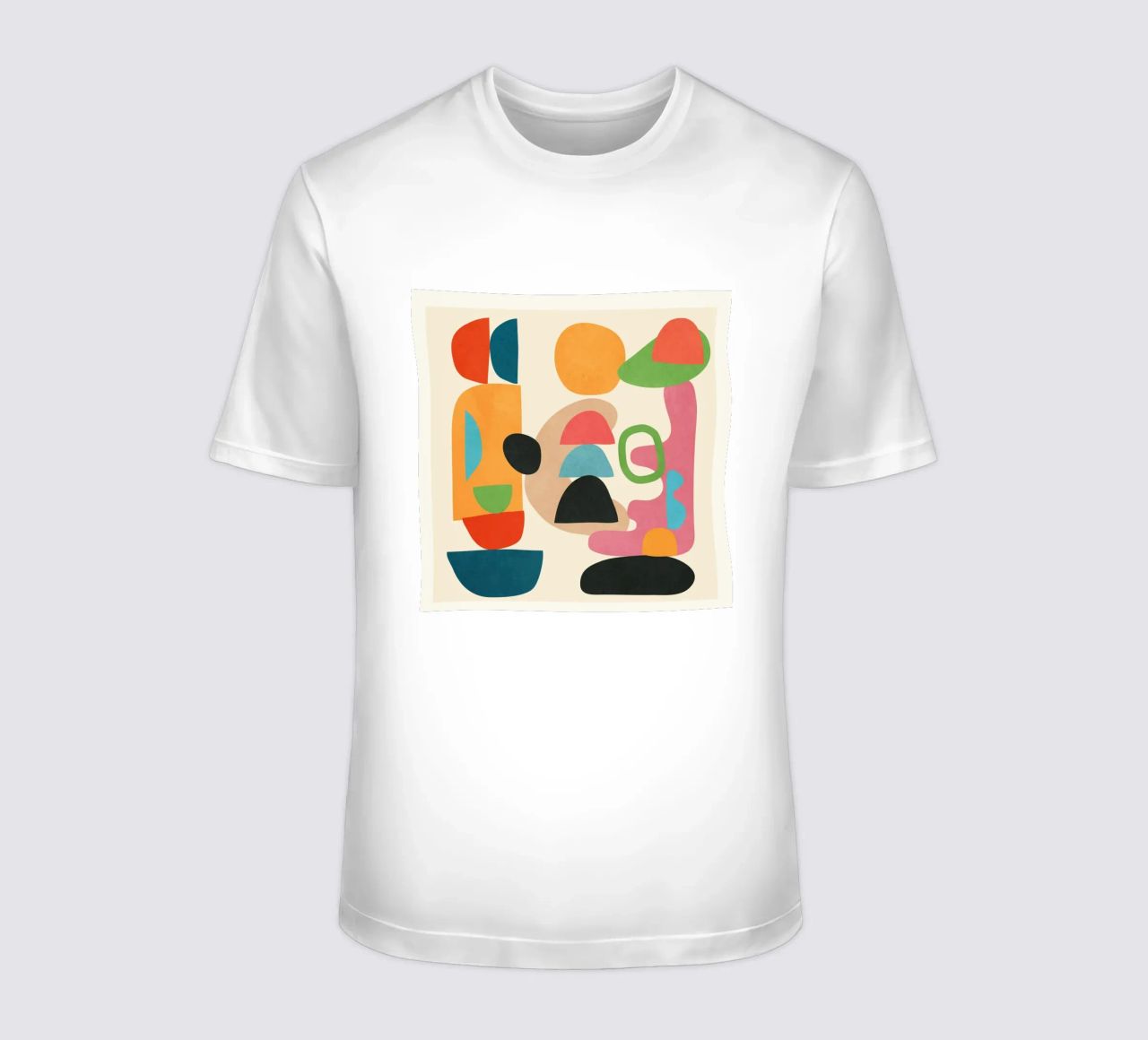 Minimal Abstract Shapes Art 5 t-shirt da Flow Line