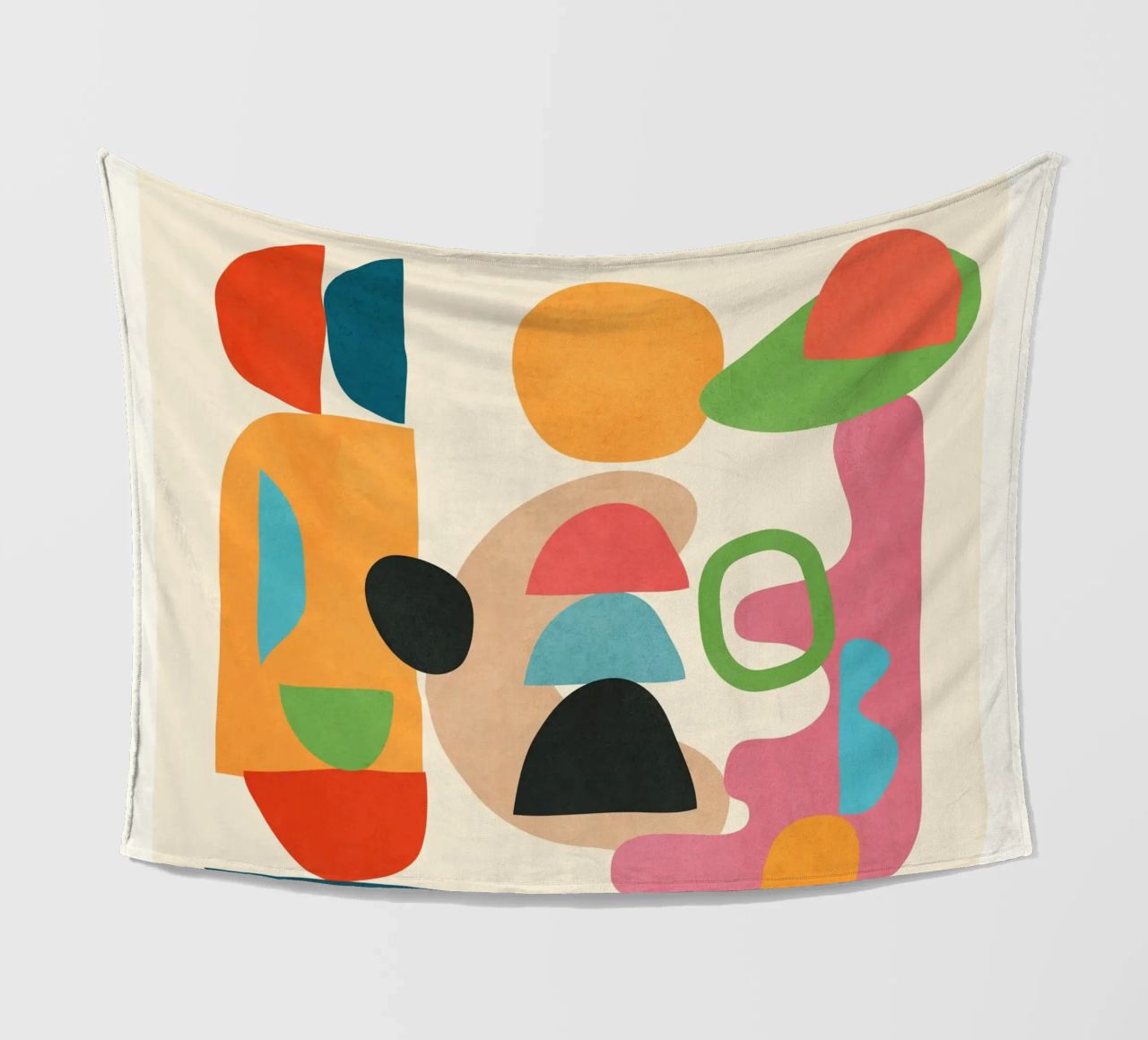 Minimal Abstract Shapes Art 5 coperta in pile da Flow Line