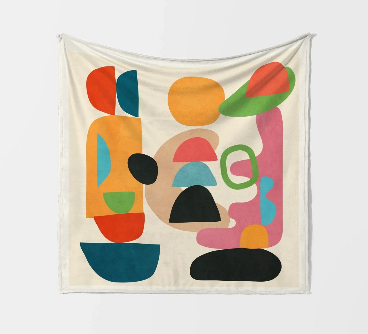Minimal Abstract Shapes Art 5 coperta in pile da Flow Line