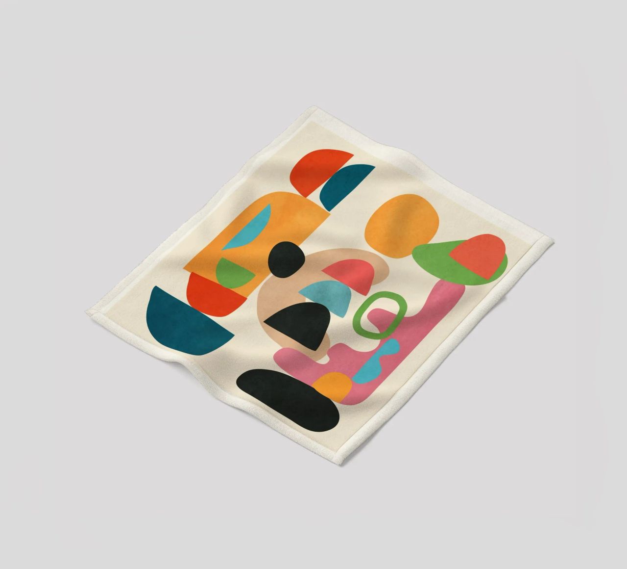 Minimal Abstract Shapes Art 5 coperta in pile da Flow Line