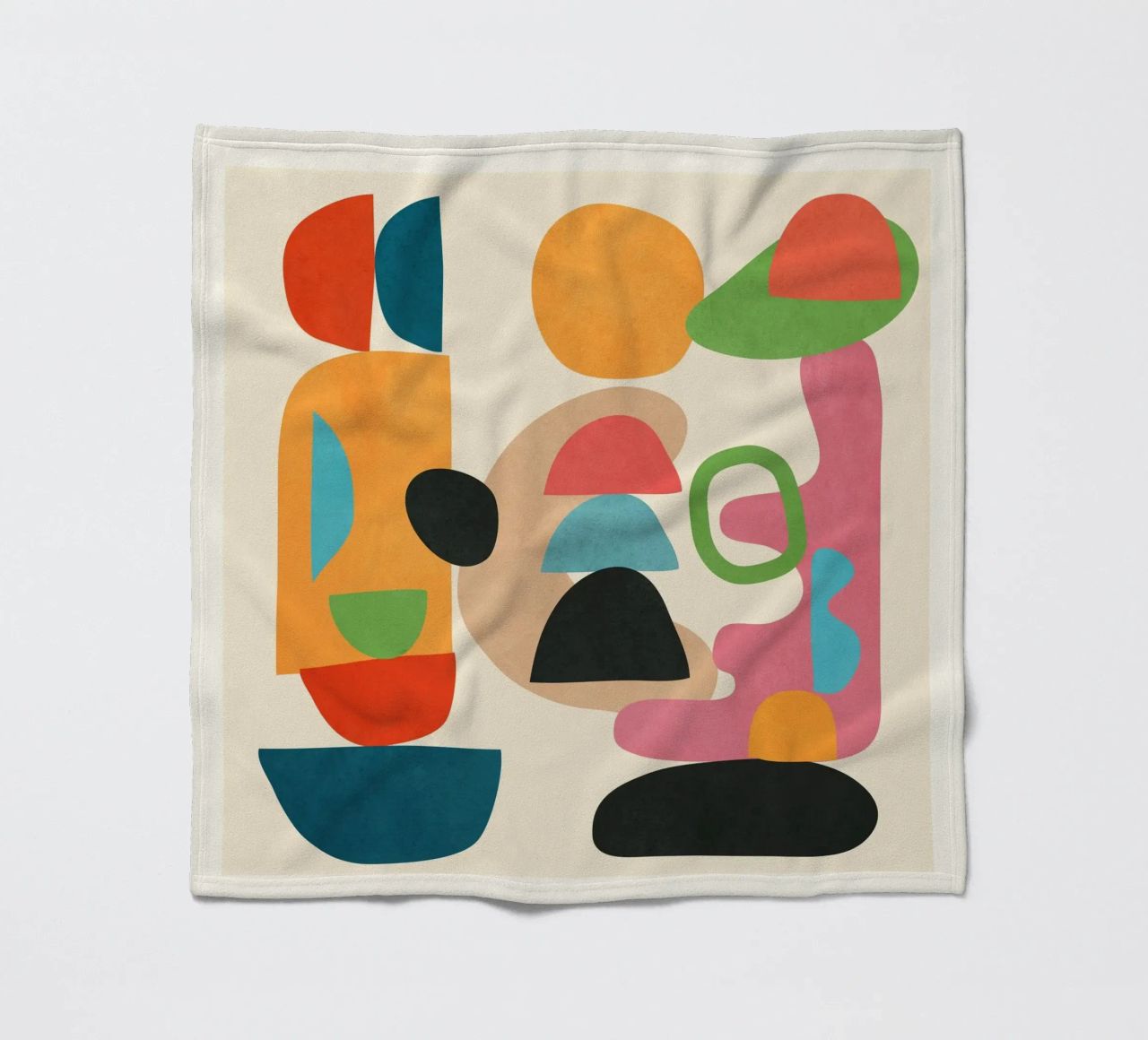 Minimal Abstract Shapes Art 5 coperta in pile da Flow Line