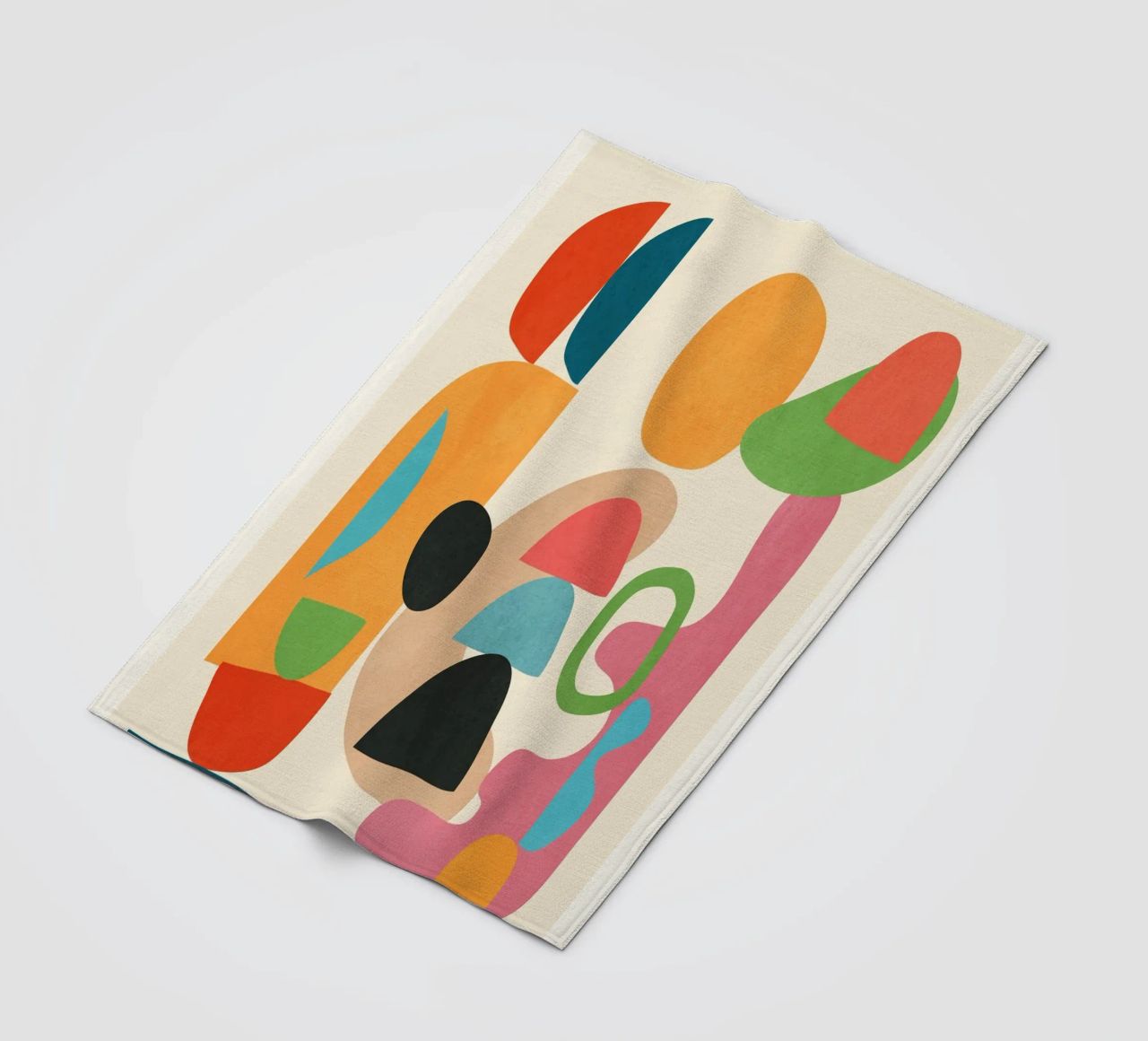 Minimal Abstract Shapes Art 5 coperta in pile da Flow Line