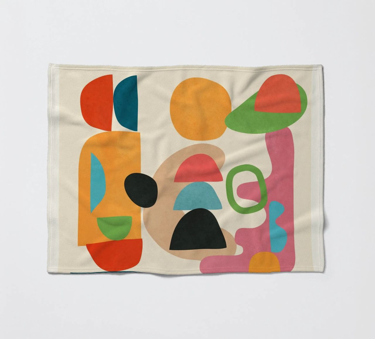 Minimal Abstract Shapes Art 5 coperta in pile da Flow Line