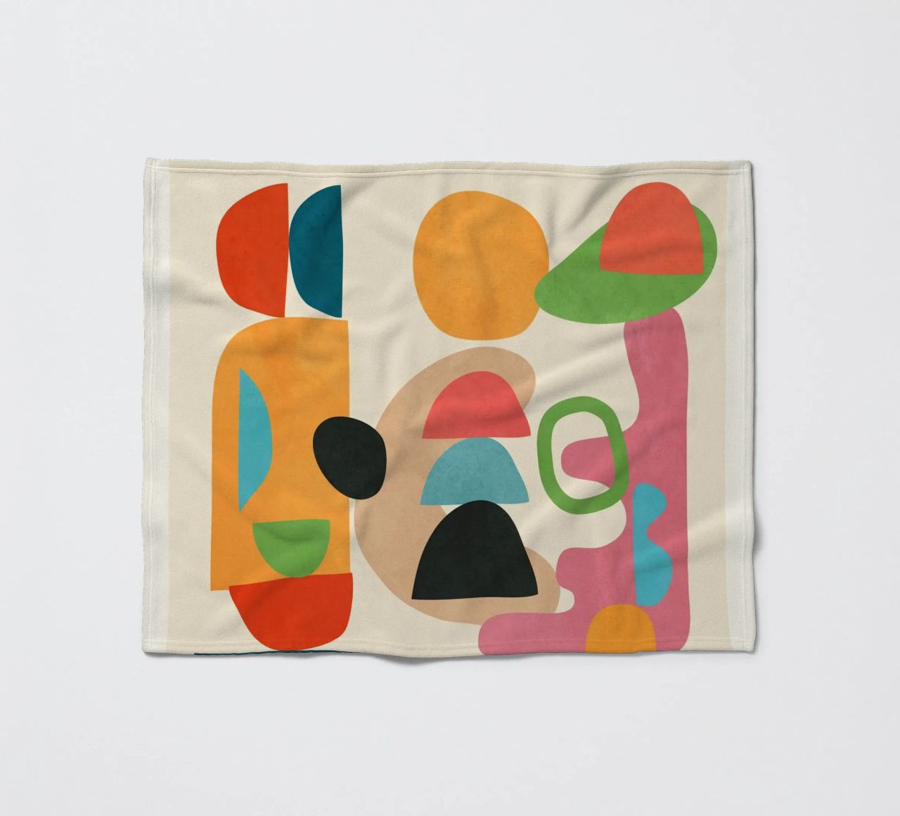 Minimal Abstract Shapes Art 5 coperta in pile da Flow Line