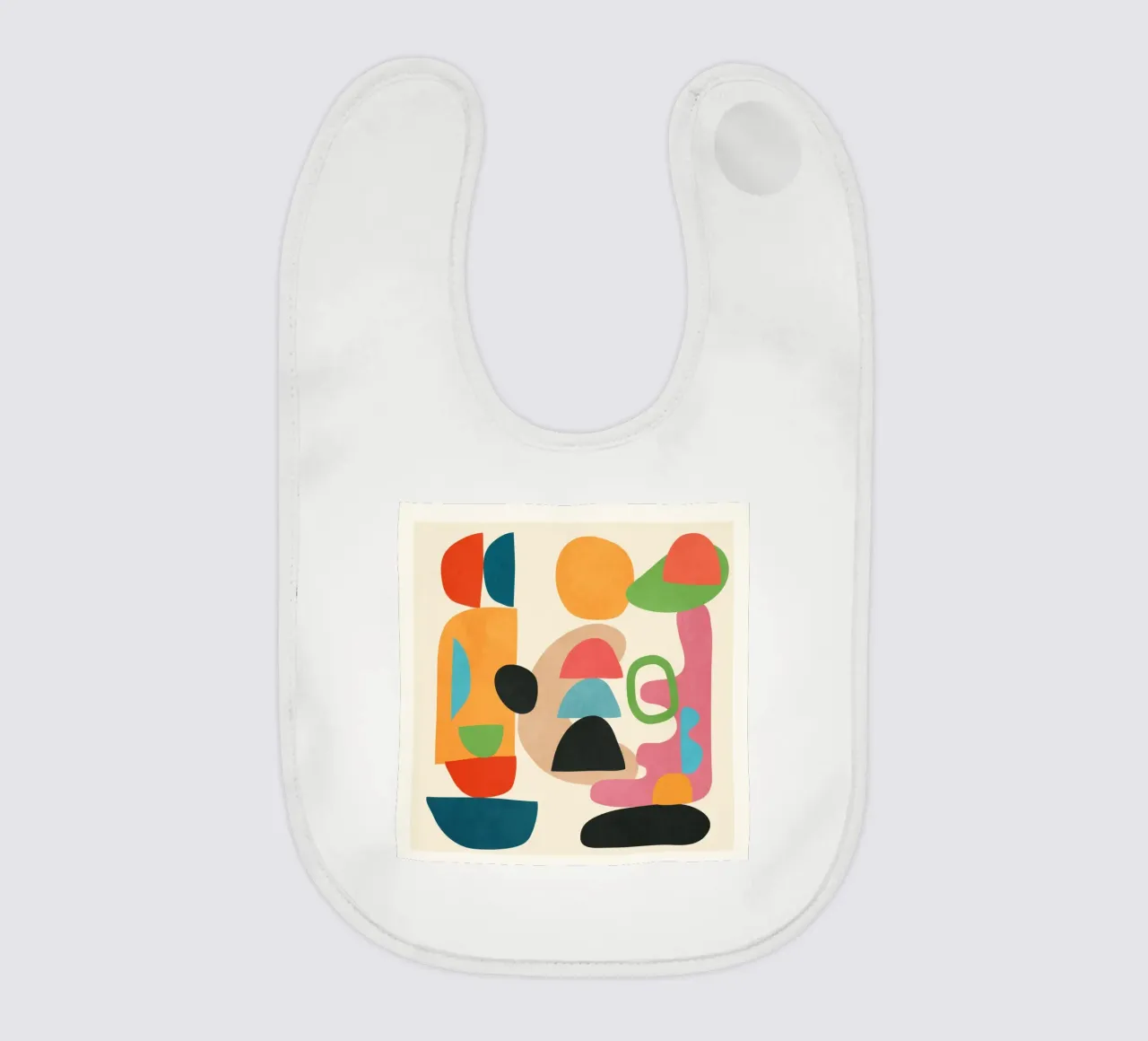 Minimal Abstract Shapes Art 5 bavaglino da Flow Line