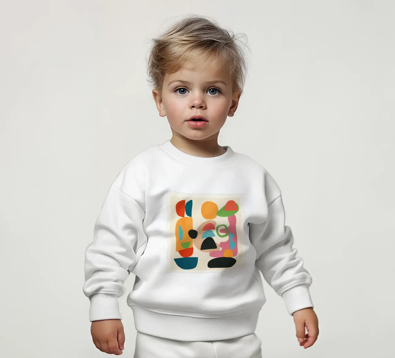 Minimal Abstract Shapes Art 5 Baby Sweatshirt von Flow Line