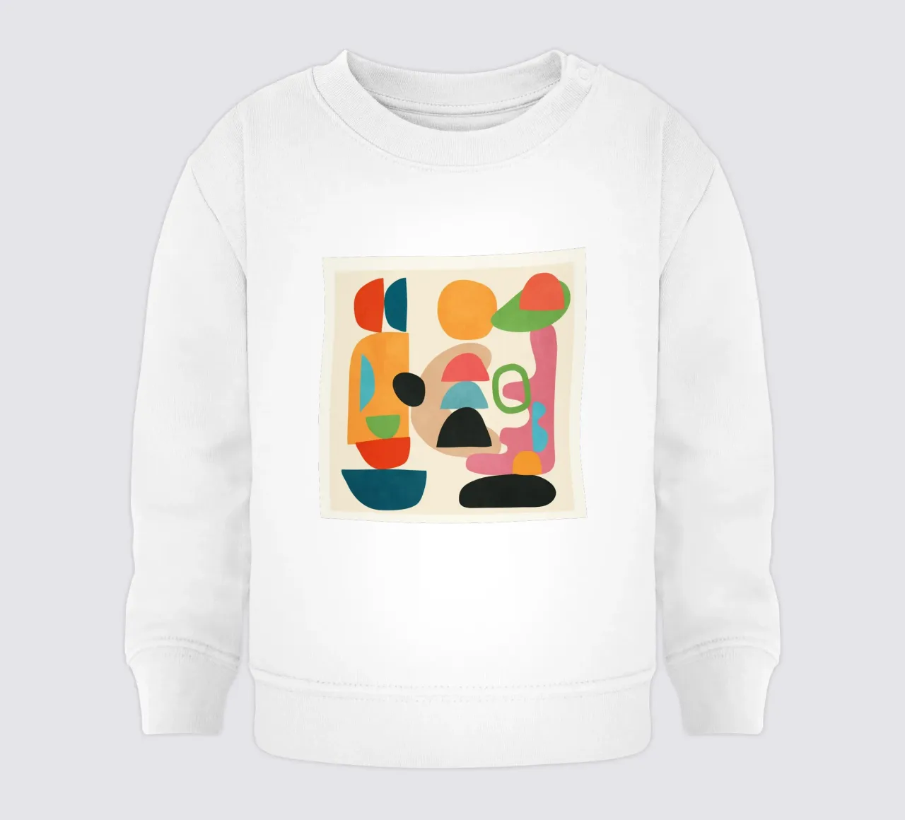 Minimal Abstract Shapes Art 5 Baby Sweatshirt von Flow Line