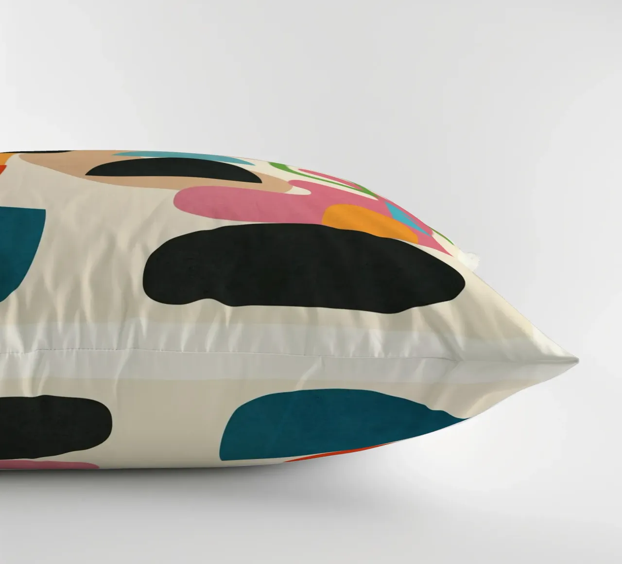 Minimal Abstract Shapes Art 5 Kissen von Flow Line
