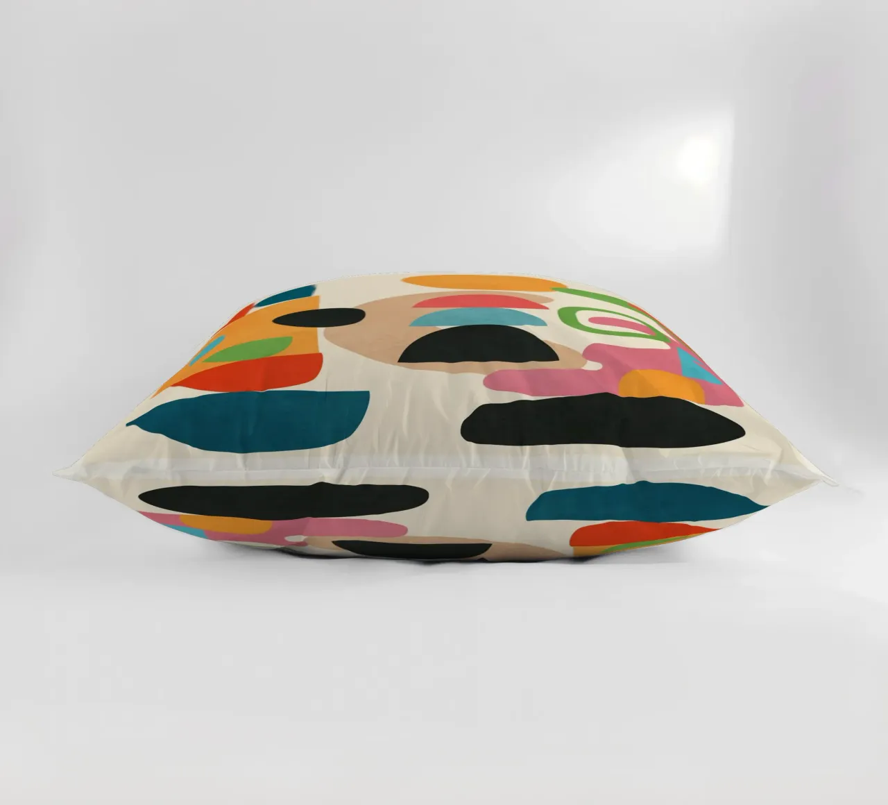 Minimal Abstract Shapes Art 5 Kissen von Flow Line