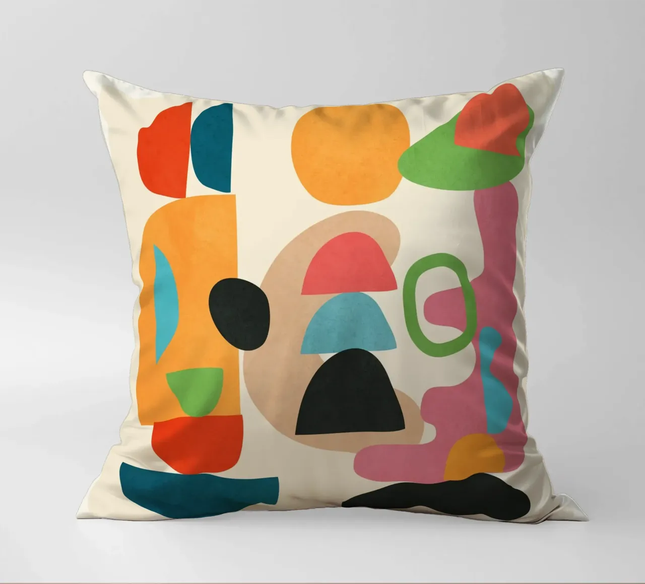 Minimal Abstract Shapes Art 5 cuscino da Flow Line