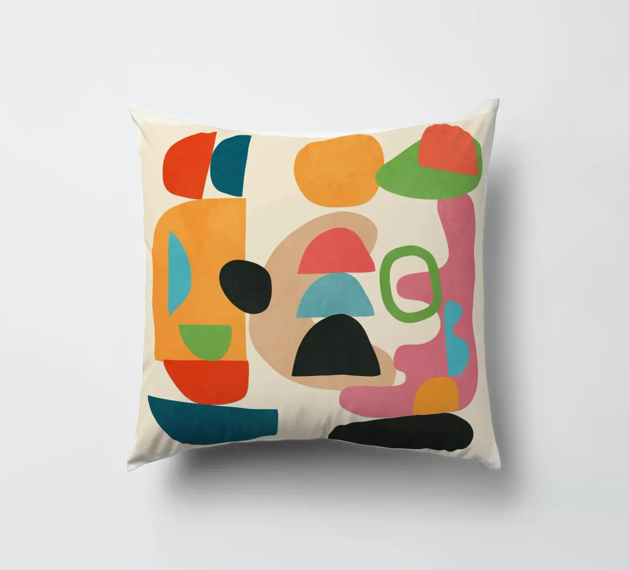 Minimal Abstract Shapes Art 5 cuscino da Flow Line