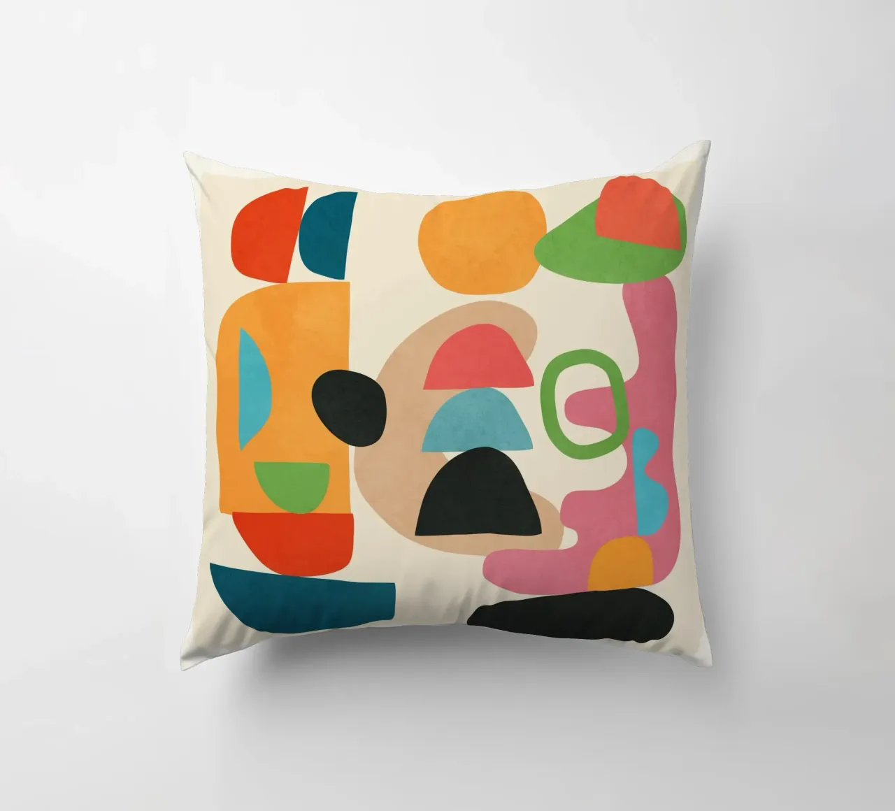 Minimal Abstract Shapes Art 5 cuscino da Flow Line