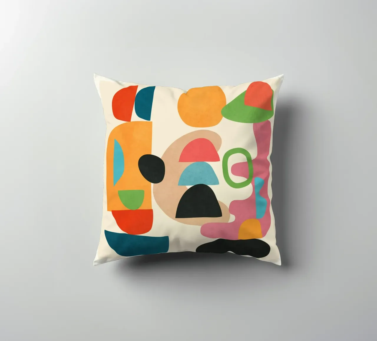 Minimal Abstract Shapes Art 5 cuscino da Flow Line