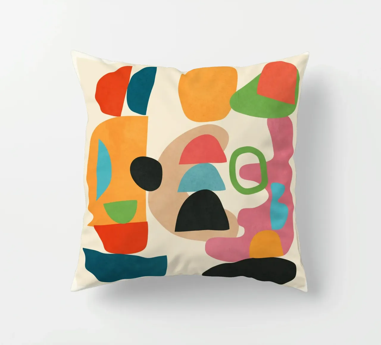 Minimal Abstract Shapes Art 5 cuscino da Flow Line