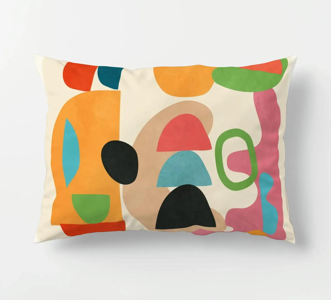 Minimal Abstract Shapes Art 5 cuscino da Flow Line