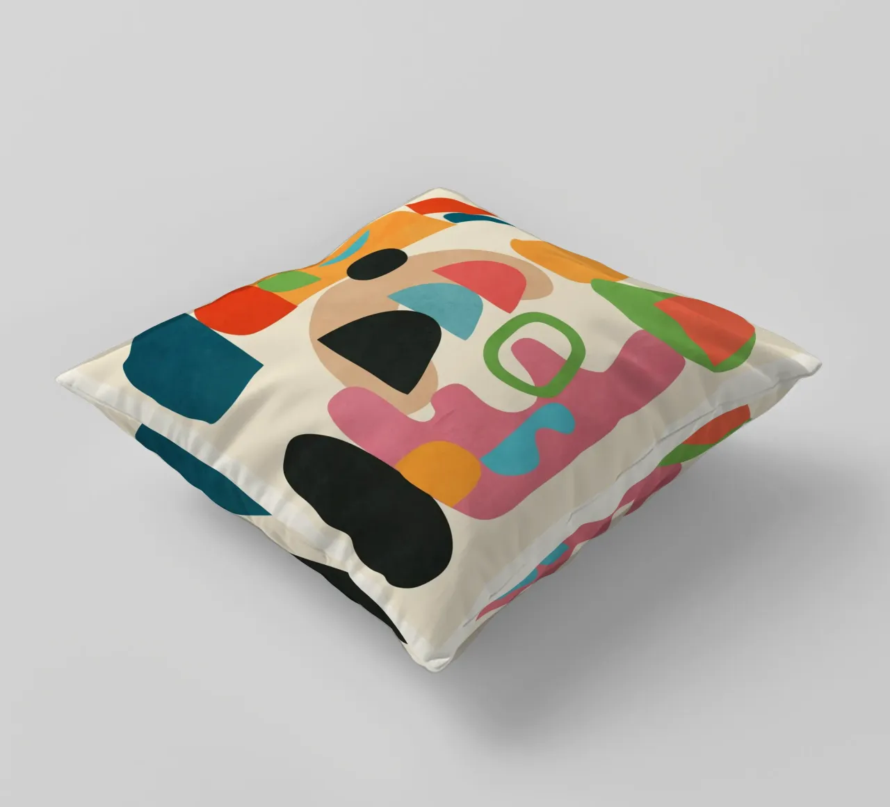 Minimal Abstract Shapes Art 5 cuscino da Flow Line