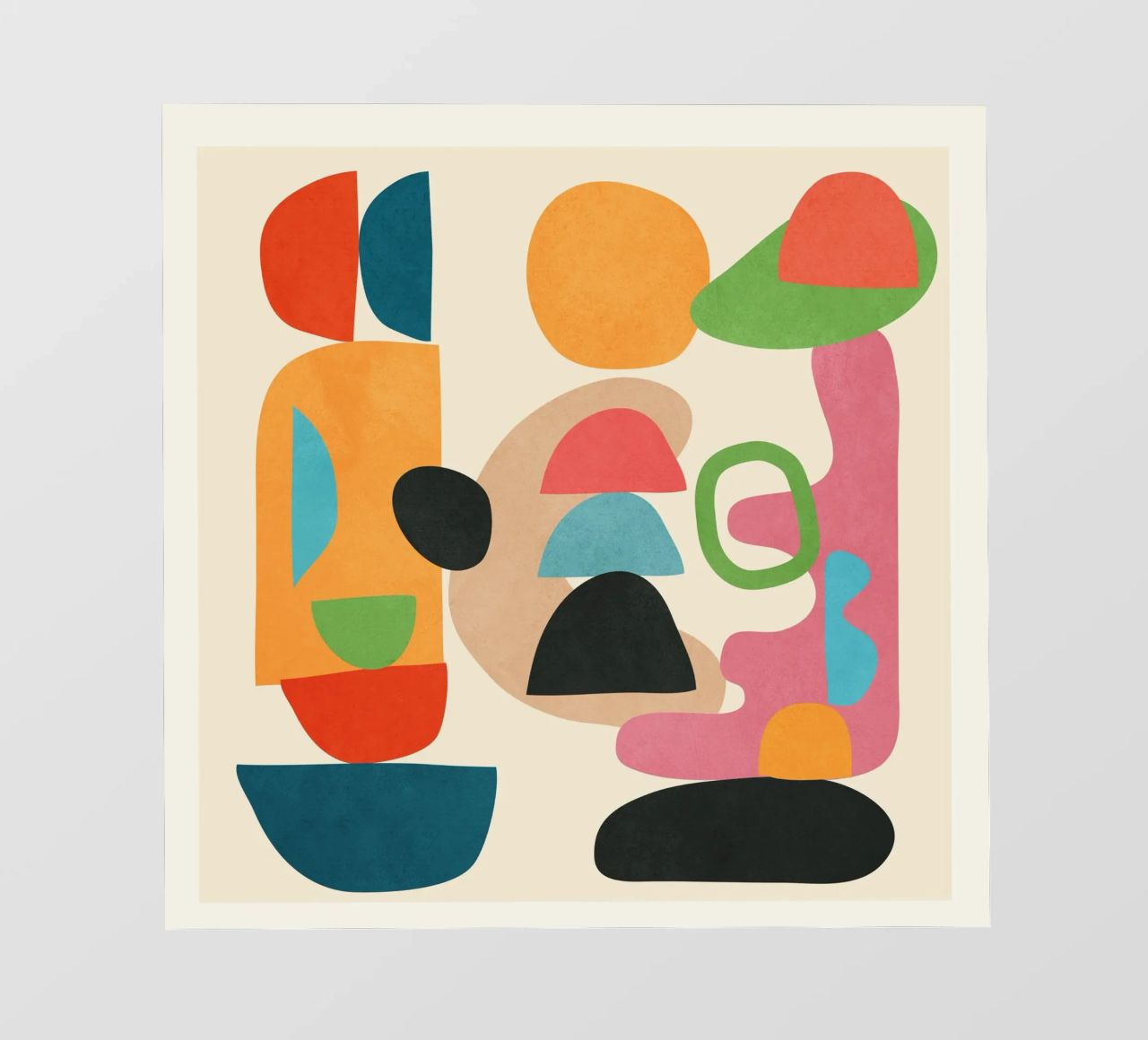 Minimal Abstract Shapes Art 5 pellicola backlit da Flow Line