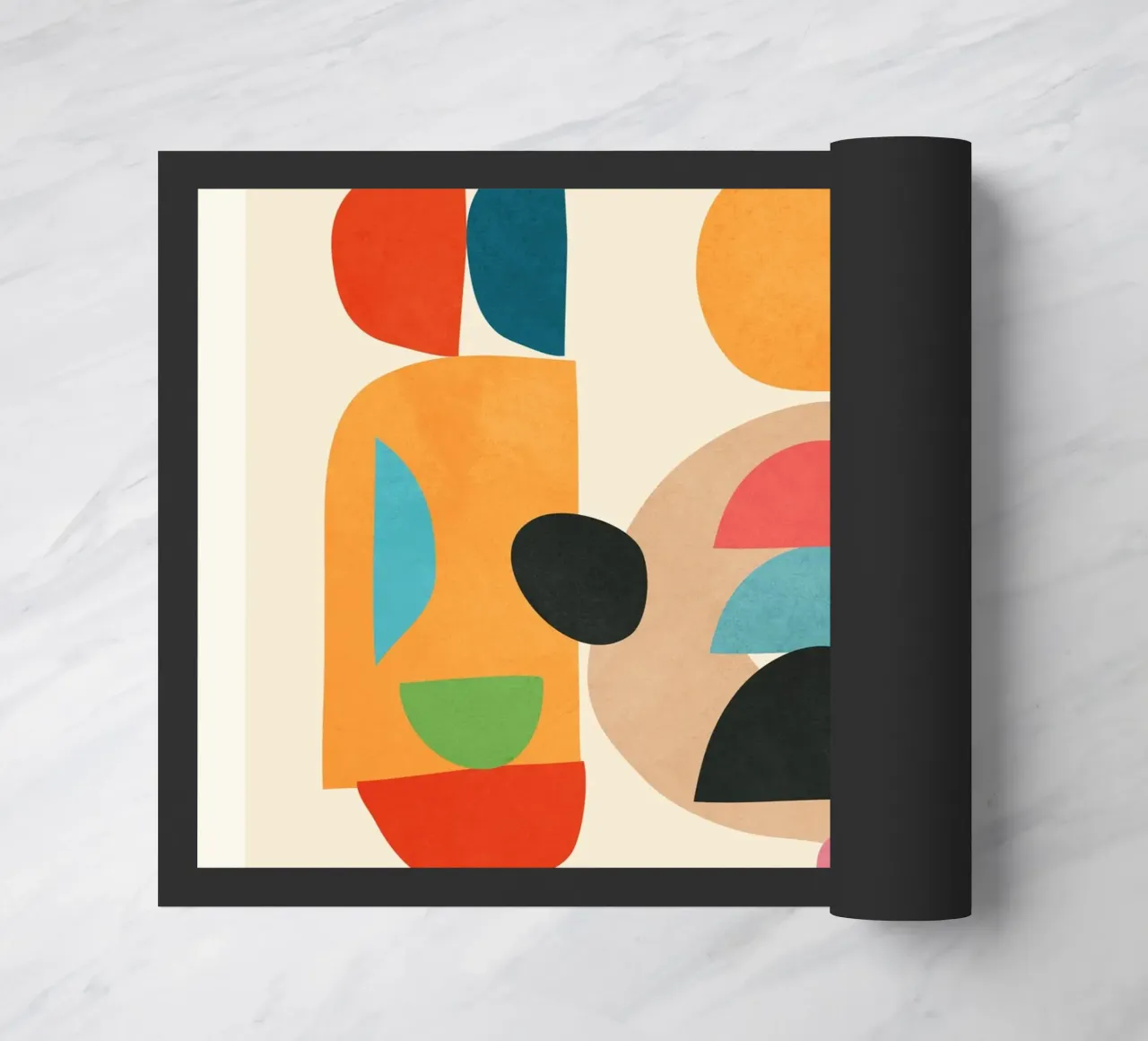 Minimal Abstract Shapes Art 5 zerbino da Flow Line