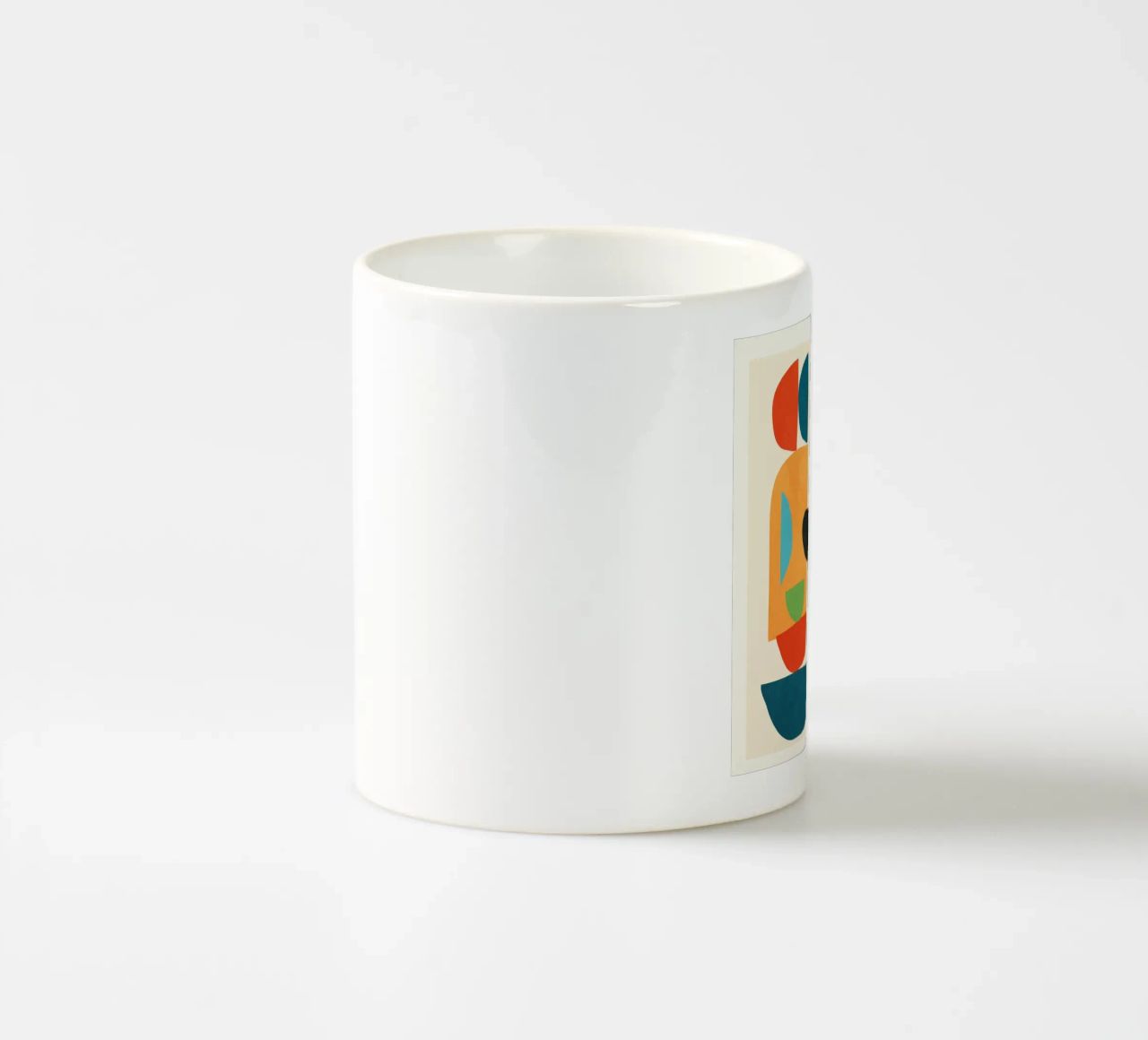 Minimal Abstract Shapes Art 5 tazza in ceramica da Flow Line