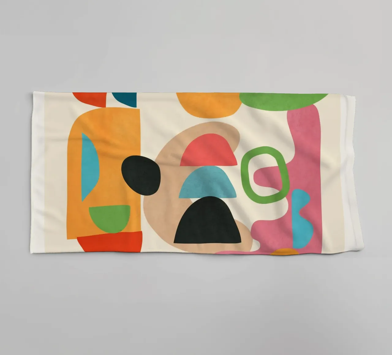 Minimal Abstract Shapes Art 5 asciugamano da bagno da Flow Line