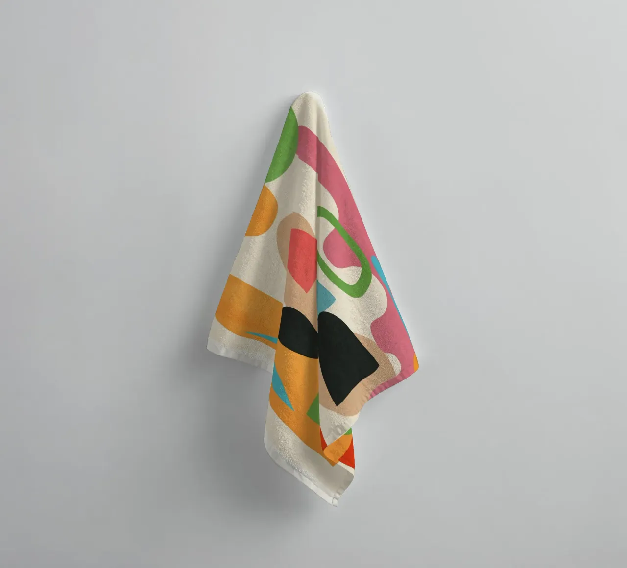 Minimal Abstract Shapes Art 5 asciugamano da bagno da Flow Line