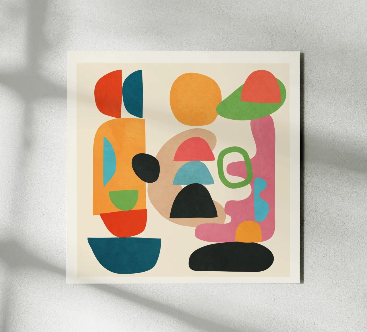 Minimal Abstract Shapes Art 5 alluminio dibond da Flow Line