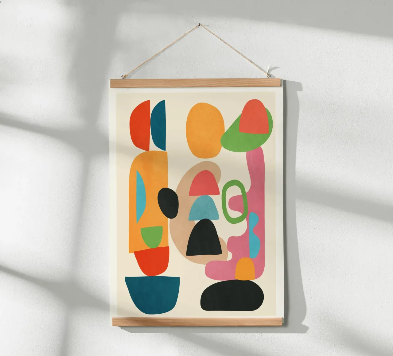 Minimal Abstract Shapes Art 5 hahnemühle de Flow Line