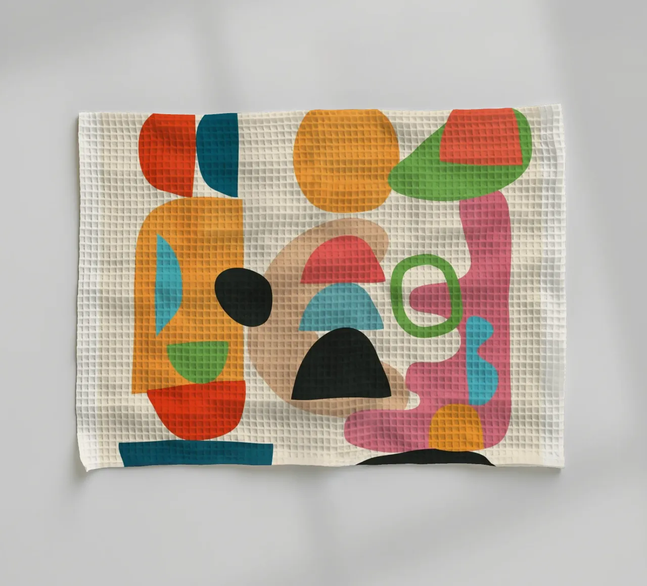 Minimal Abstract Shapes Art 5 canovaccio da cucina da Flow Line