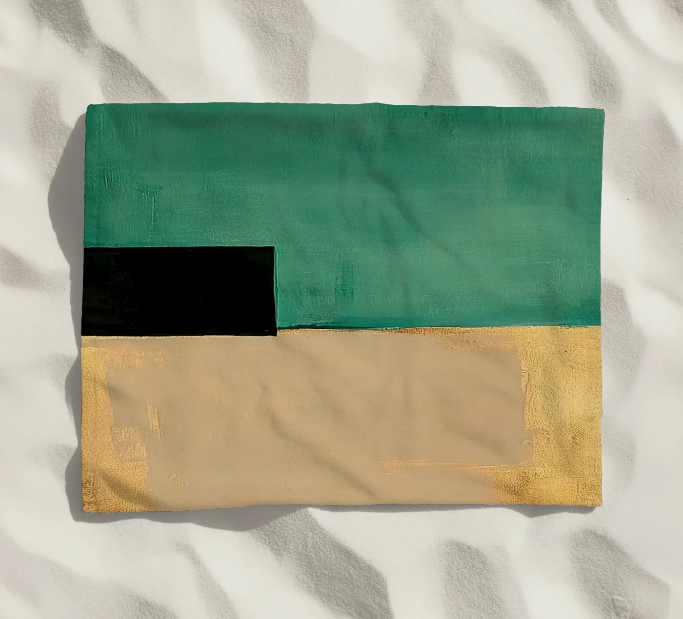 Simple elegance beach towel by Euphoria Theresa