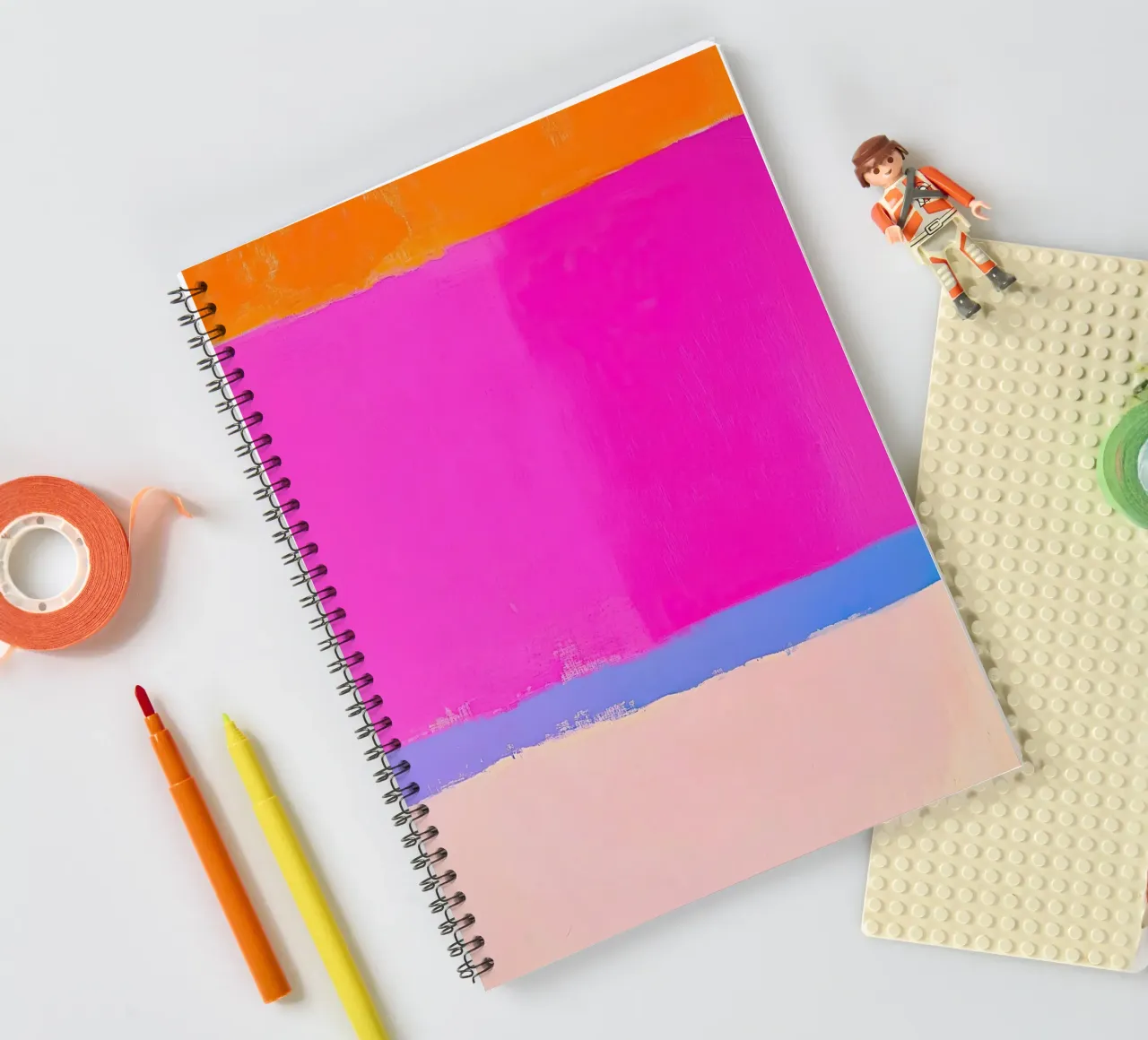 Expressionist lines spiral notebook by Euphoria Theresa