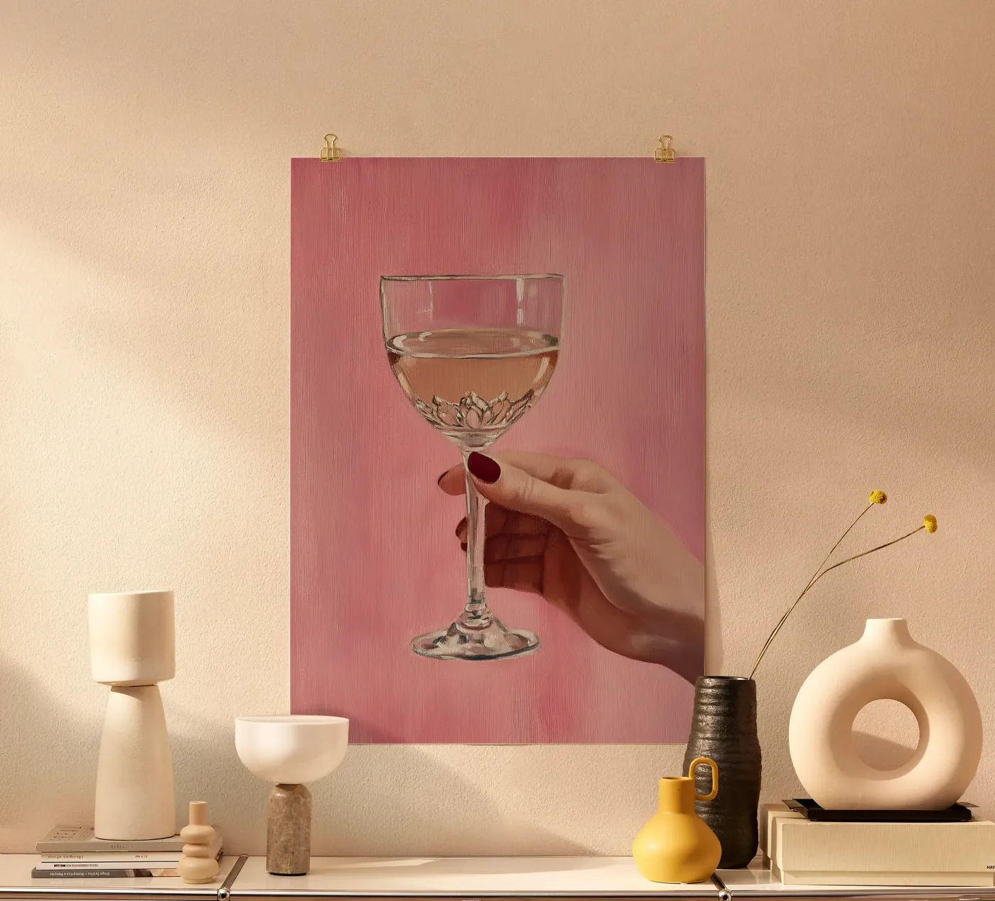 Salute rosa poster da Euphoria Theresa