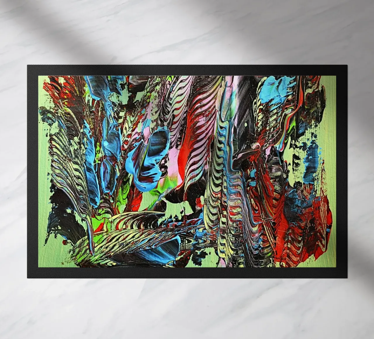 MESSAGE FROM THE HEART 13 zerbino da Thierry Vobmann Abstract painting