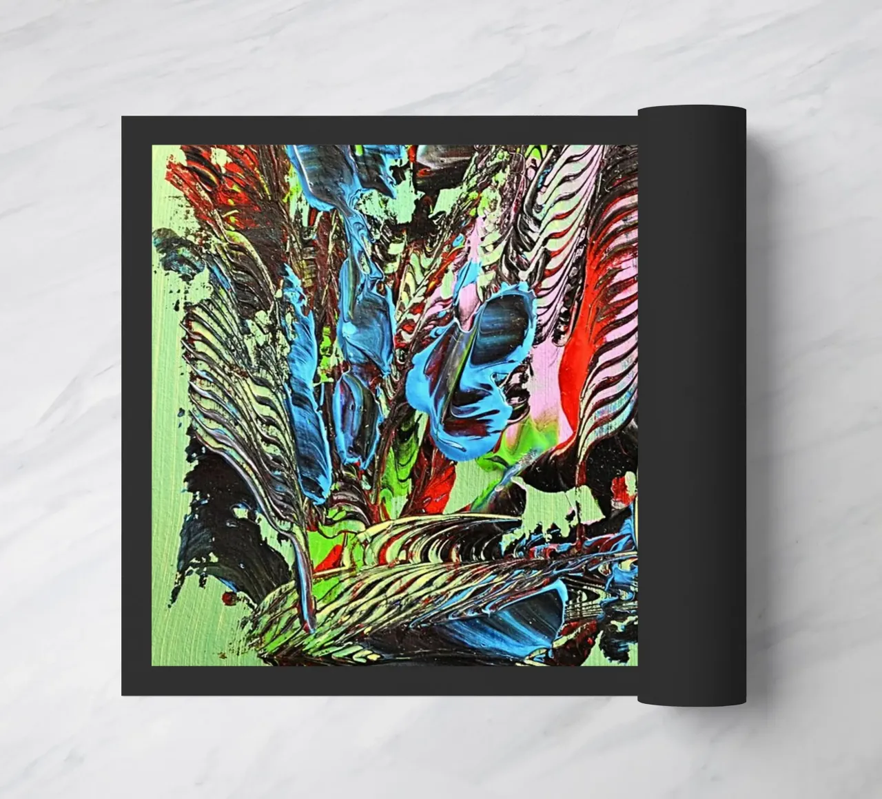 MESSAGE FROM THE HEART 13 zerbino da Thierry Vobmann Abstract painting
