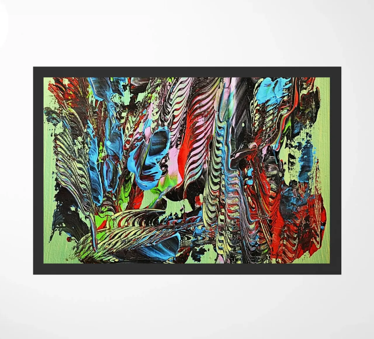 MESSAGE FROM THE HEART 13 zerbino da Thierry Vobmann Abstract painting