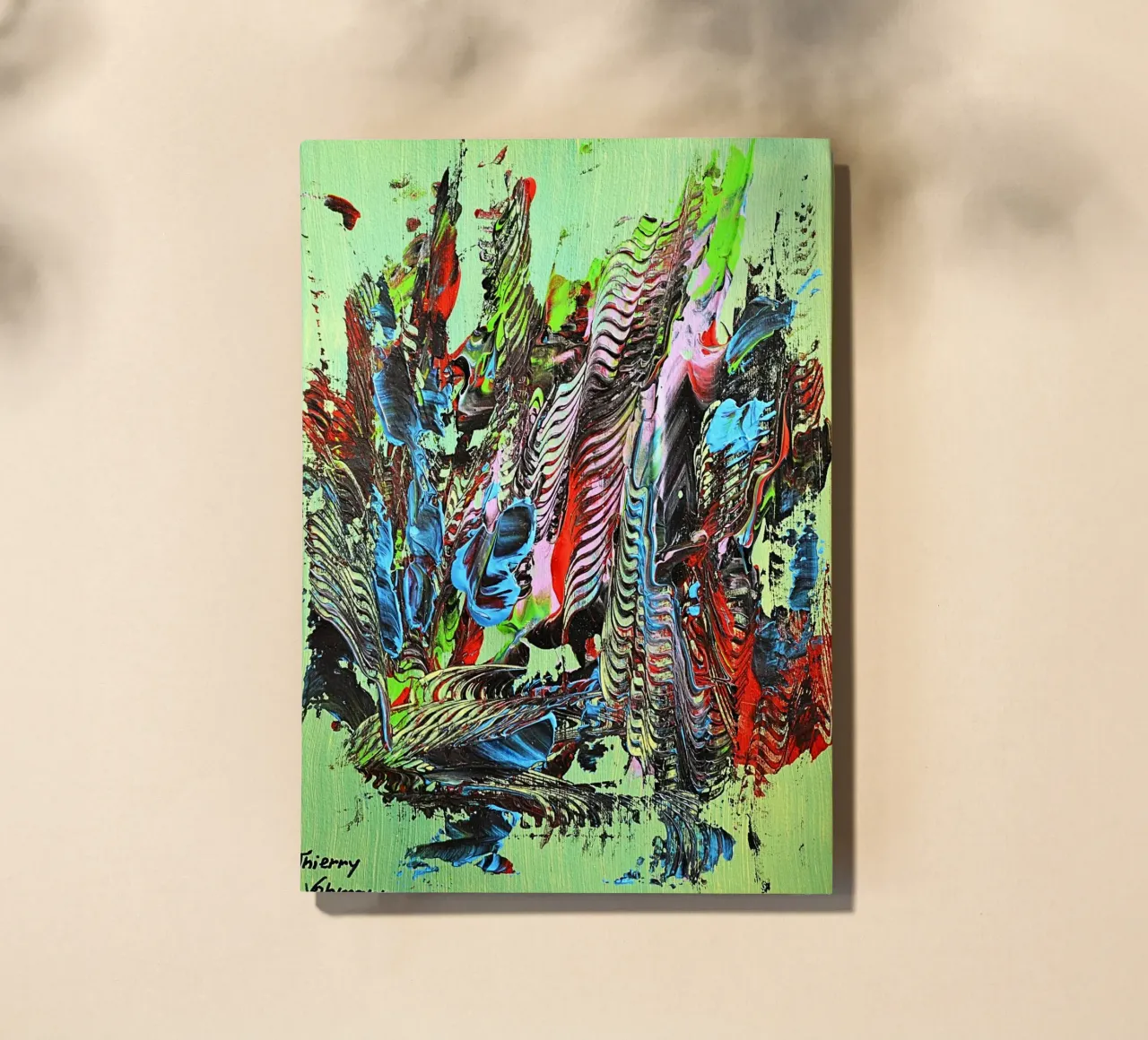 MESSAGE FROM THE HEART 13 Notizbuch von Thierry Vobmann Abstract painting