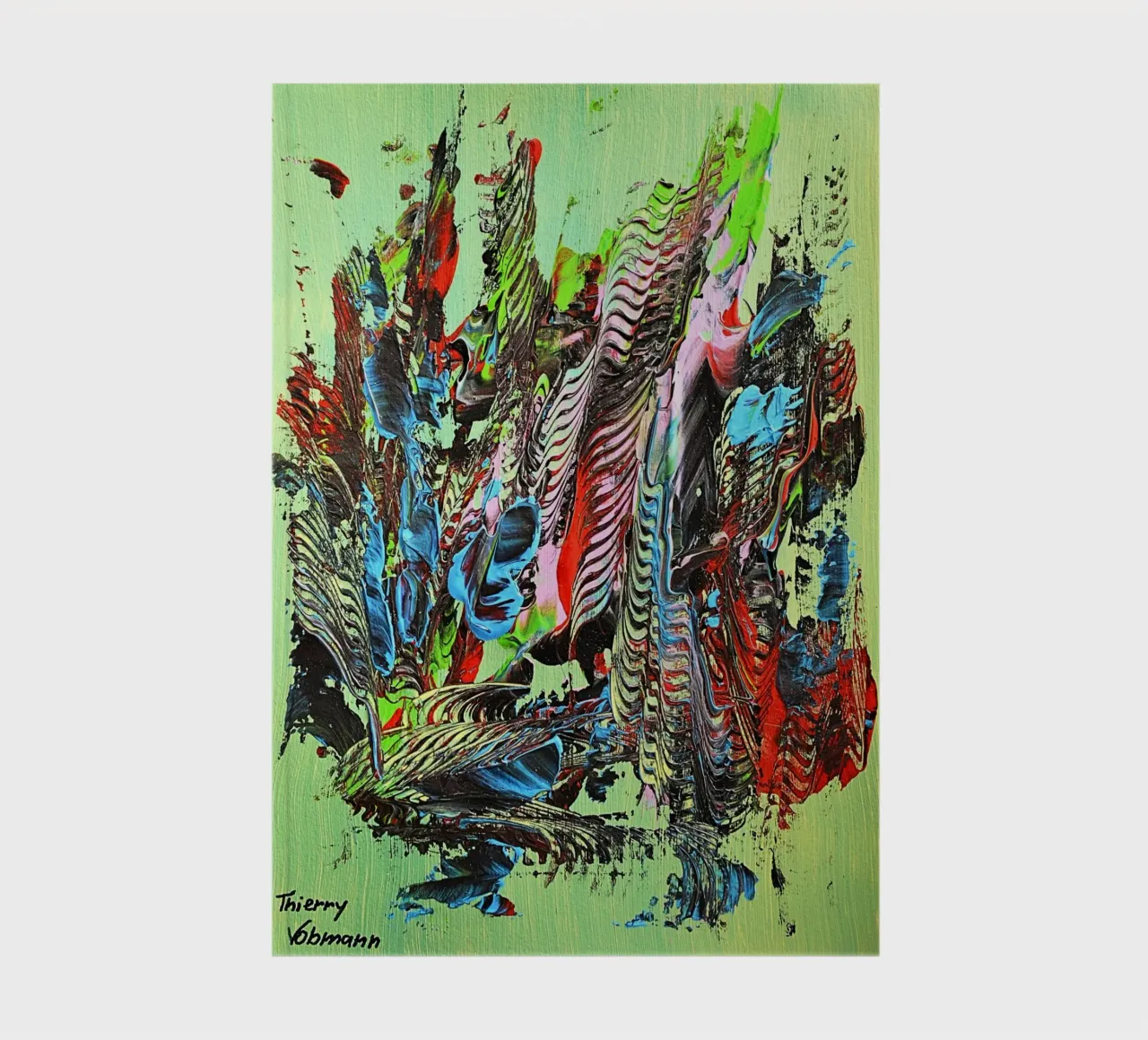 MESSAGE FROM THE HEART 13 Notizbuch von Thierry Vobmann Abstract painting