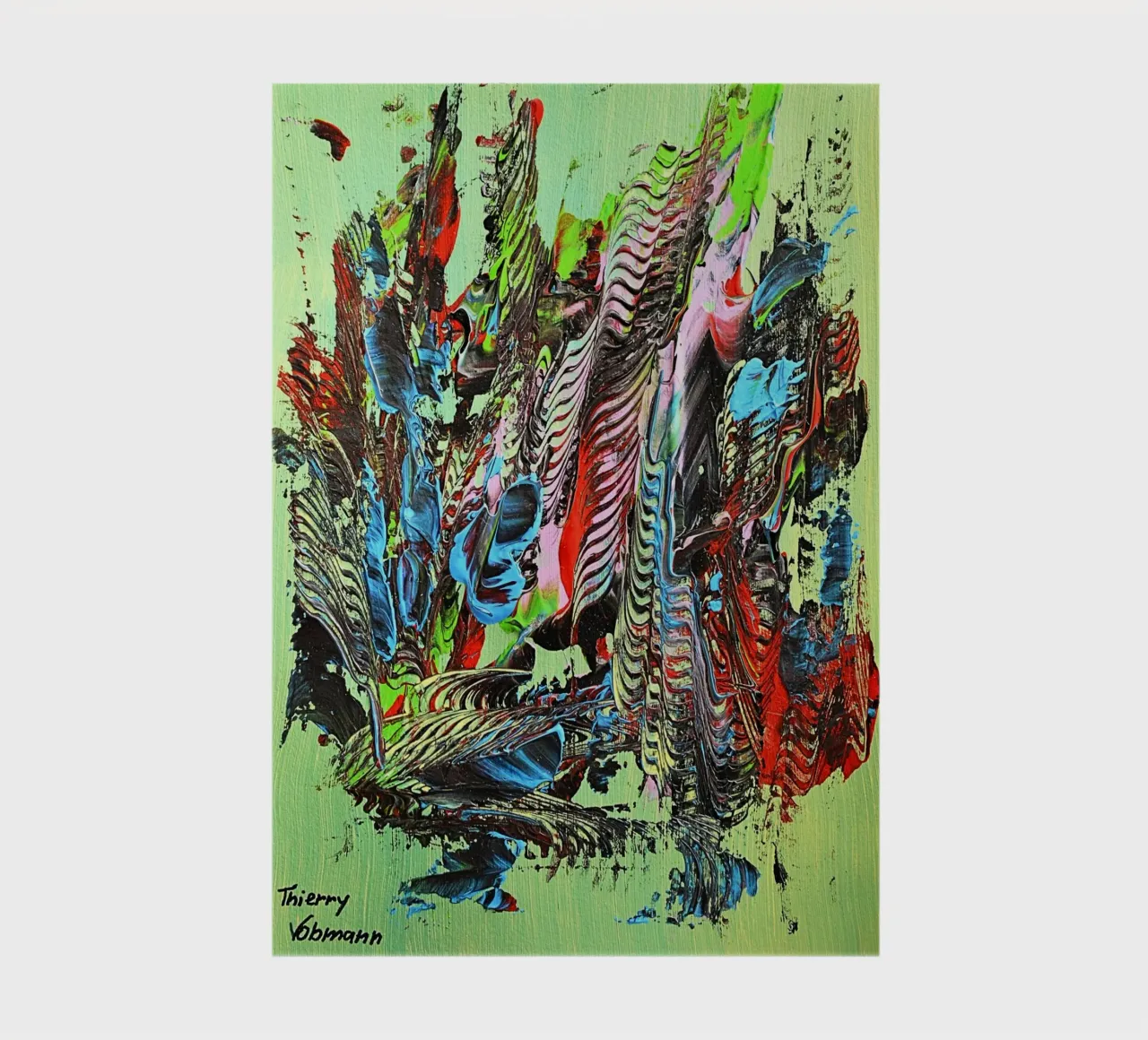 MESSAGE FROM THE HEART 13 Notizbuch von Thierry Vobmann Abstract painting