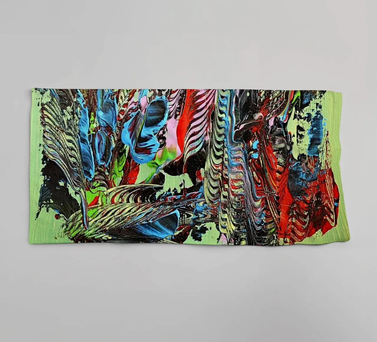 MESSAGE FROM THE HEART 13 asciugamano da bagno da Thierry Vobmann Abstract painting