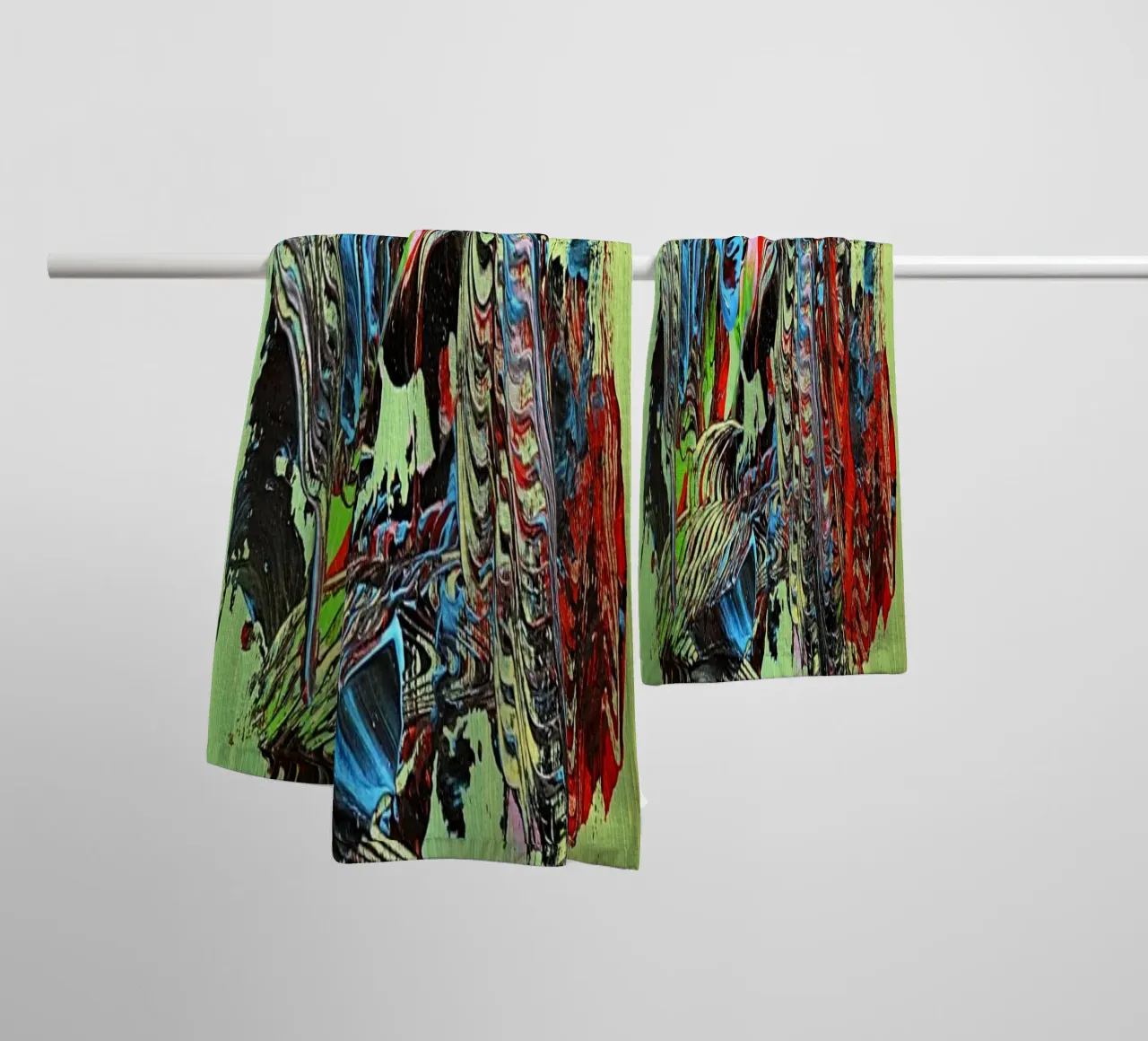 MESSAGE FROM THE HEART 13 asciugamano da bagno da Thierry Vobmann Abstract painting