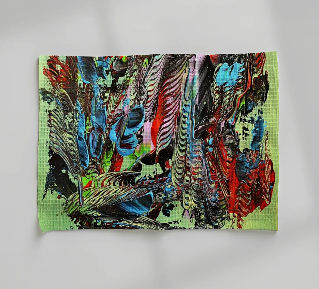 MESSAGE FROM THE HEART 13 canovaccio da cucina da Thierry Vobmann Abstract painting